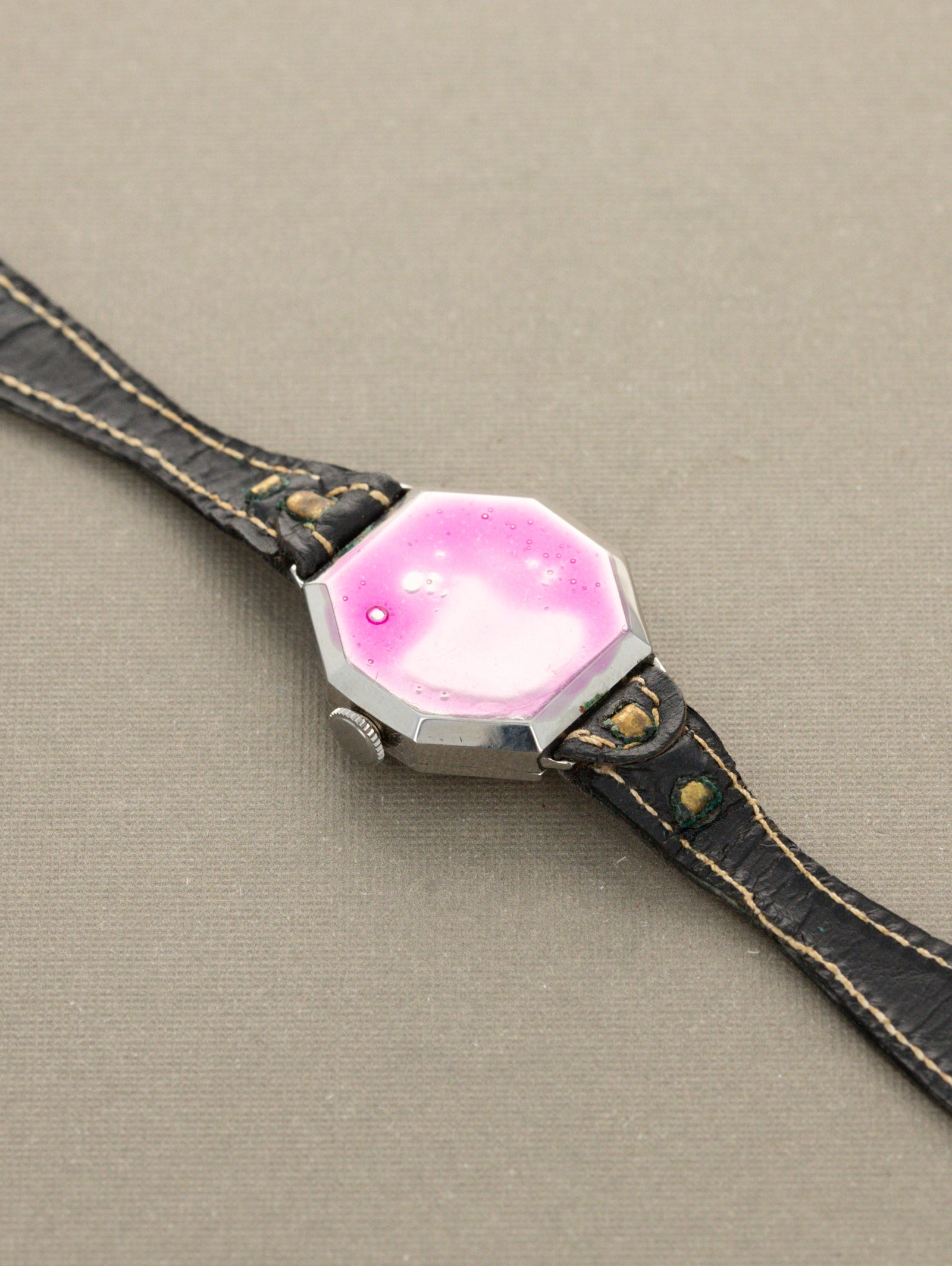 Movado 'Ladies' Octagonal 'Cocktail' Chronometer - 'Brushed' Silver 'Breguet' Dial LNOS