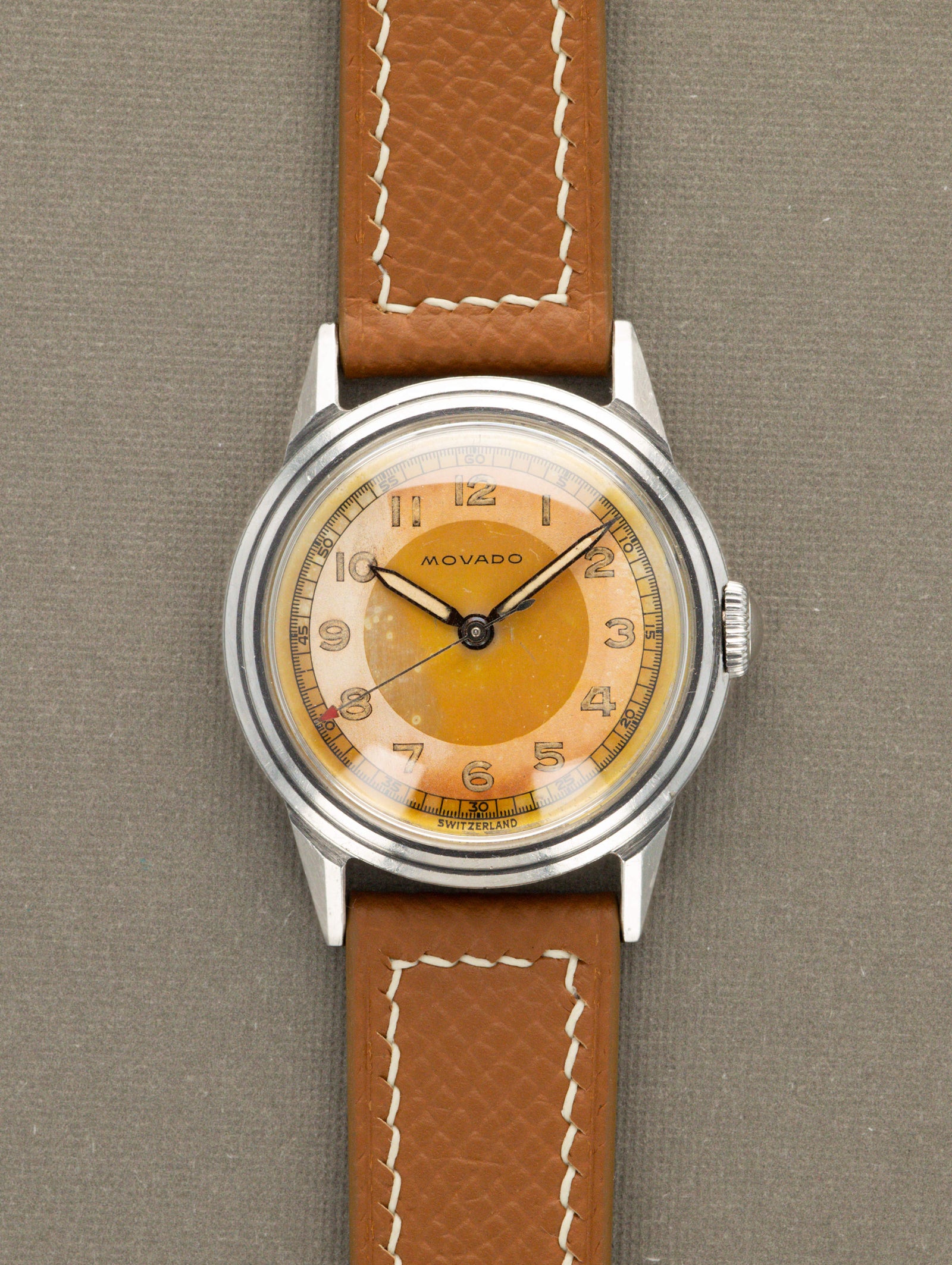 Movado 'Calatrava' Ref. 18610 - Orange 'Tangerine' Tropical Dial Unpolished