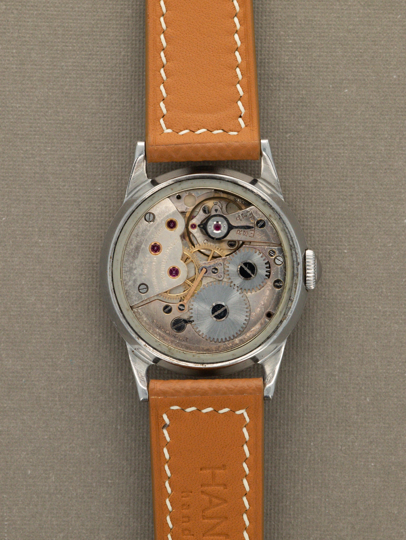 Movado 'Calatrava' Ref. 18610 - Orange 'Tangerine' Tropical Dial Unpolished