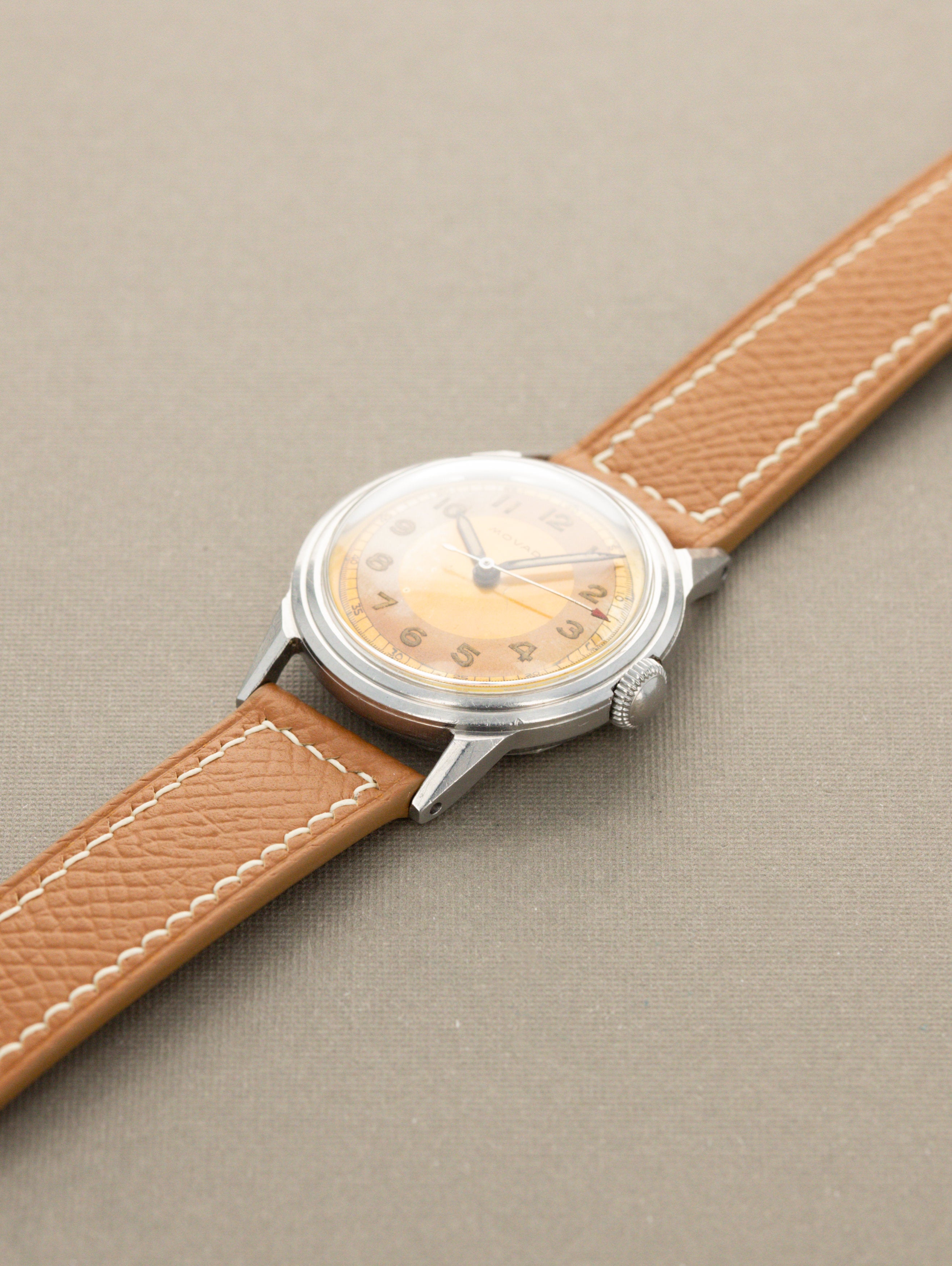 Movado 'Calatrava' Ref. 18610 - Orange 'Tangerine' Tropical Dial Unpolished