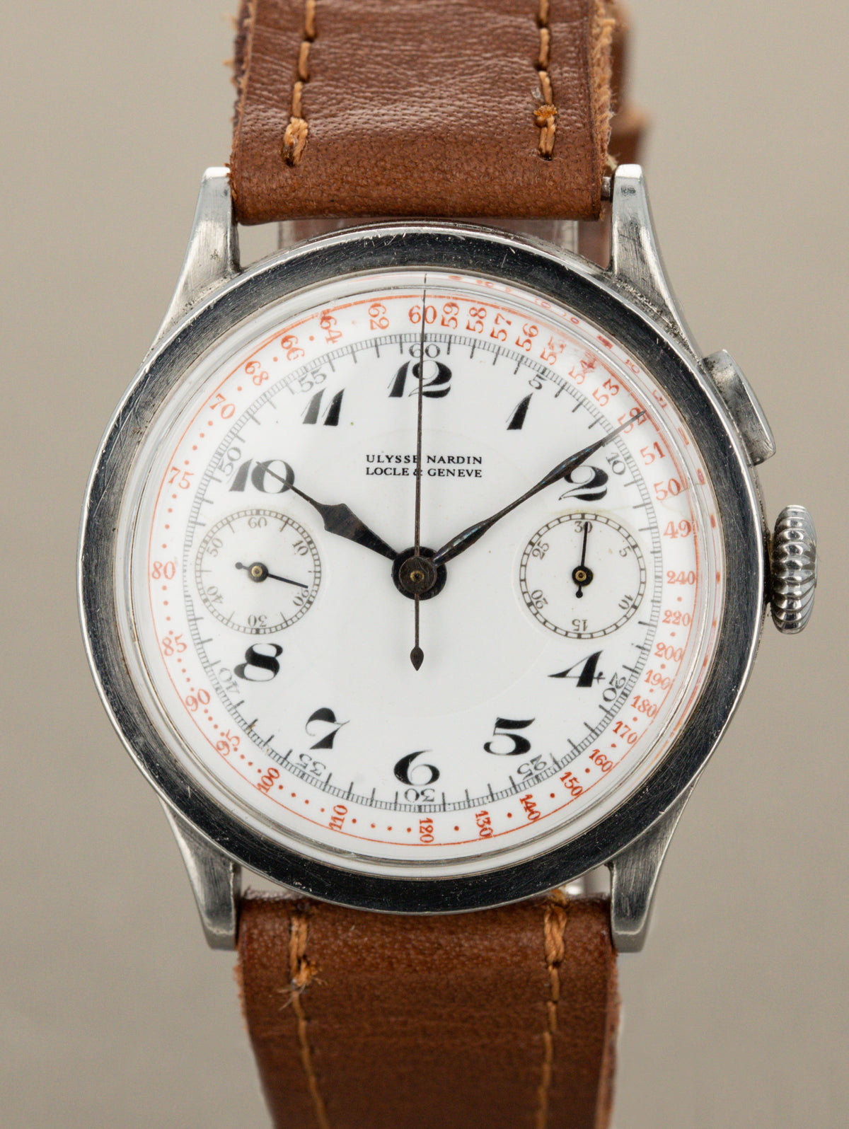 Ulysse Nardin Monopusher Chronograph - White 'Porcelain' Dial w/ Box & Papers
