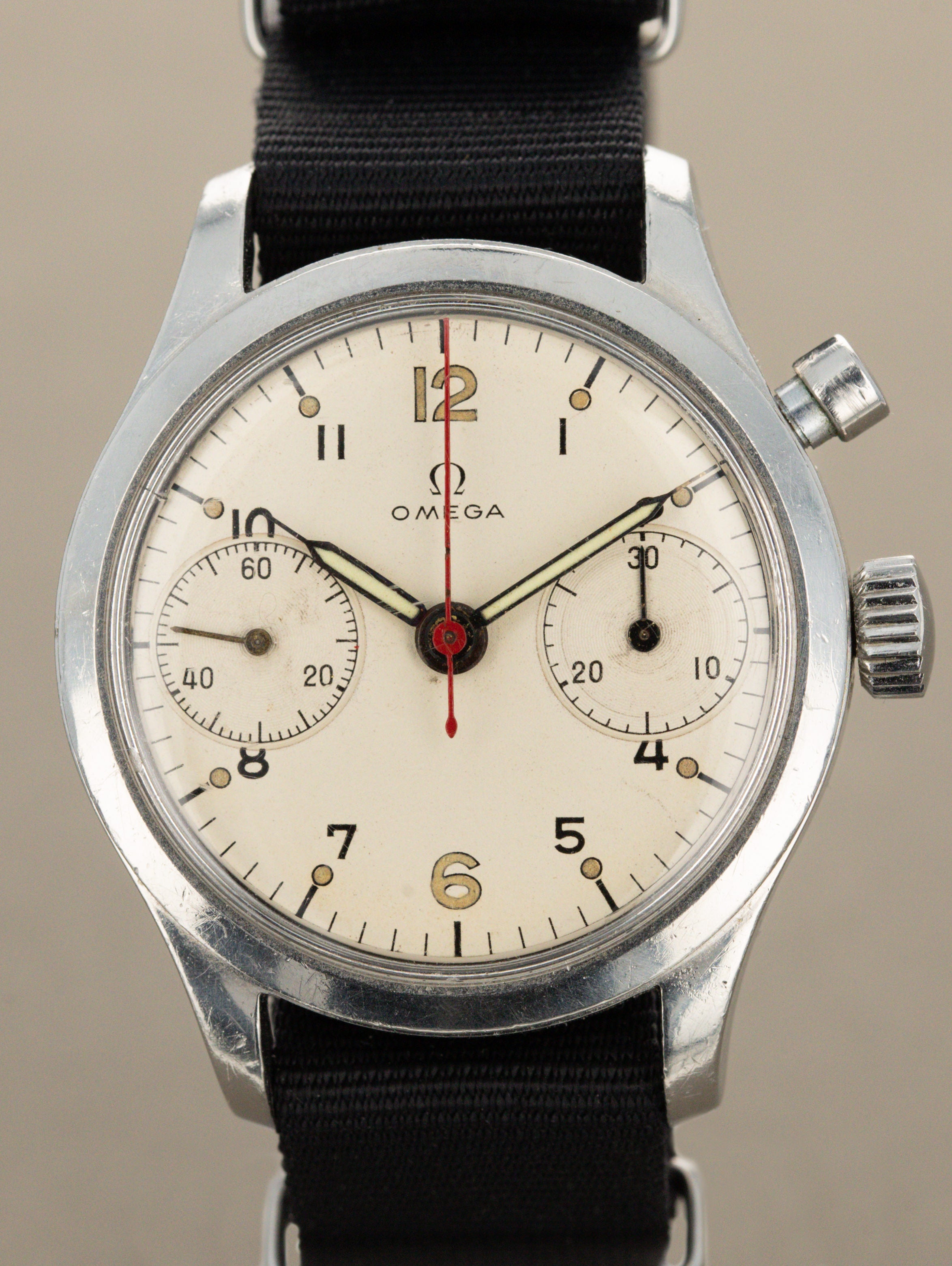 Omega Monopusher Chronograph Ref. 6W/16 - 'RCN' Military Issued
