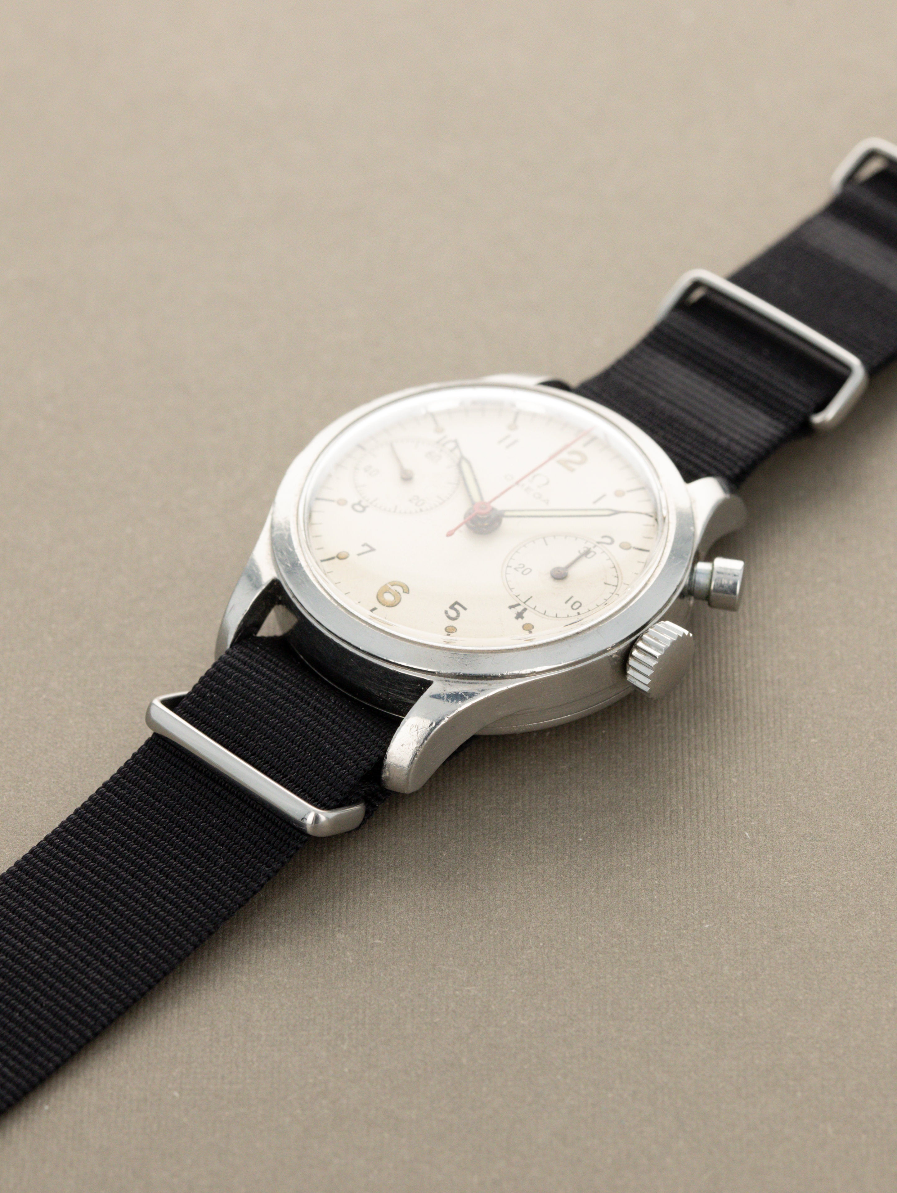 Omega Monopusher Chronograph Ref. 6W/16 - 'RCN' Military Issued