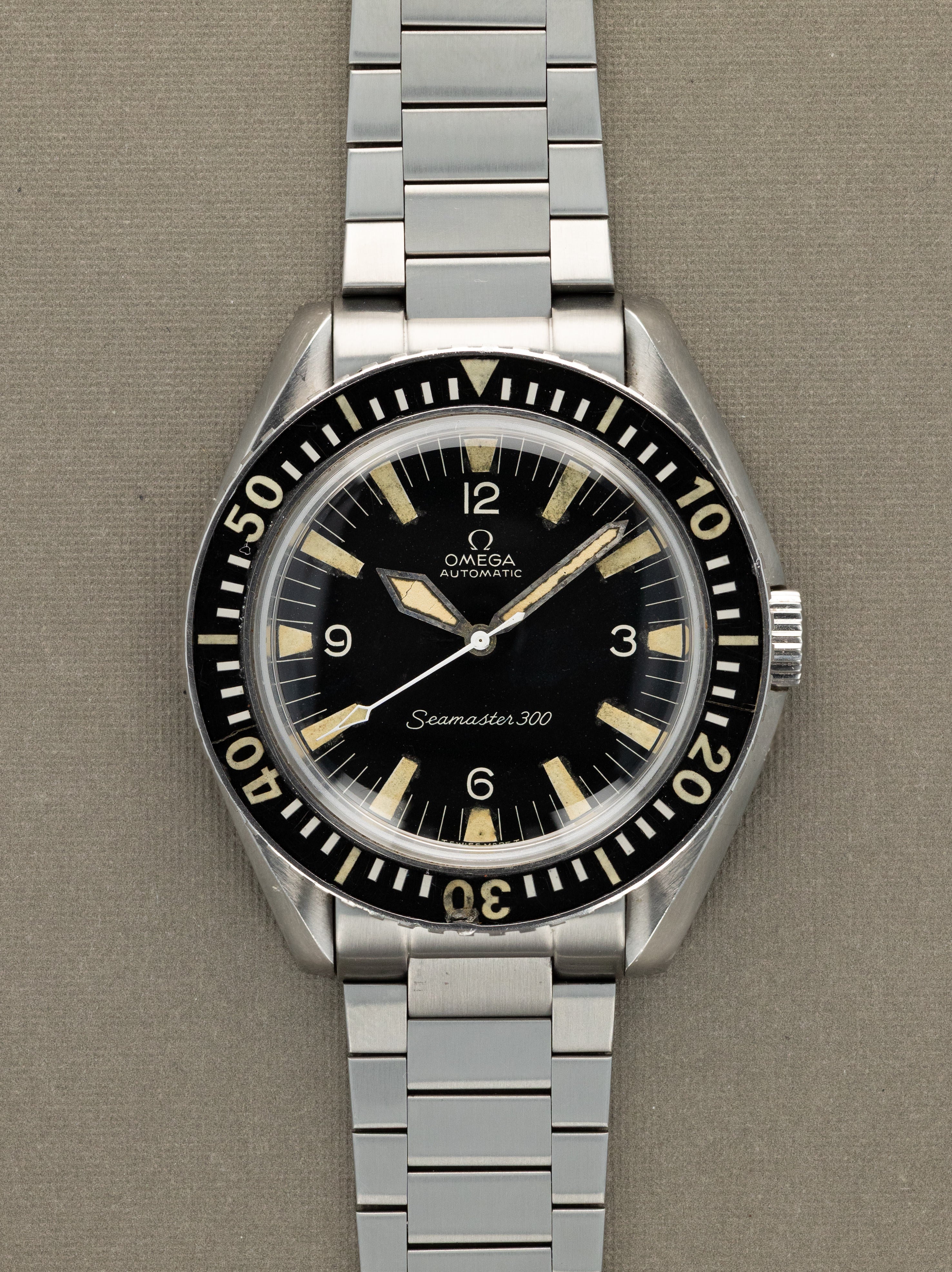 OMEGA Seamaster Automatic デイデイト ブラックダイヤル Omega Seamaster 300 Ref. 165.024 - Matte Black Dial