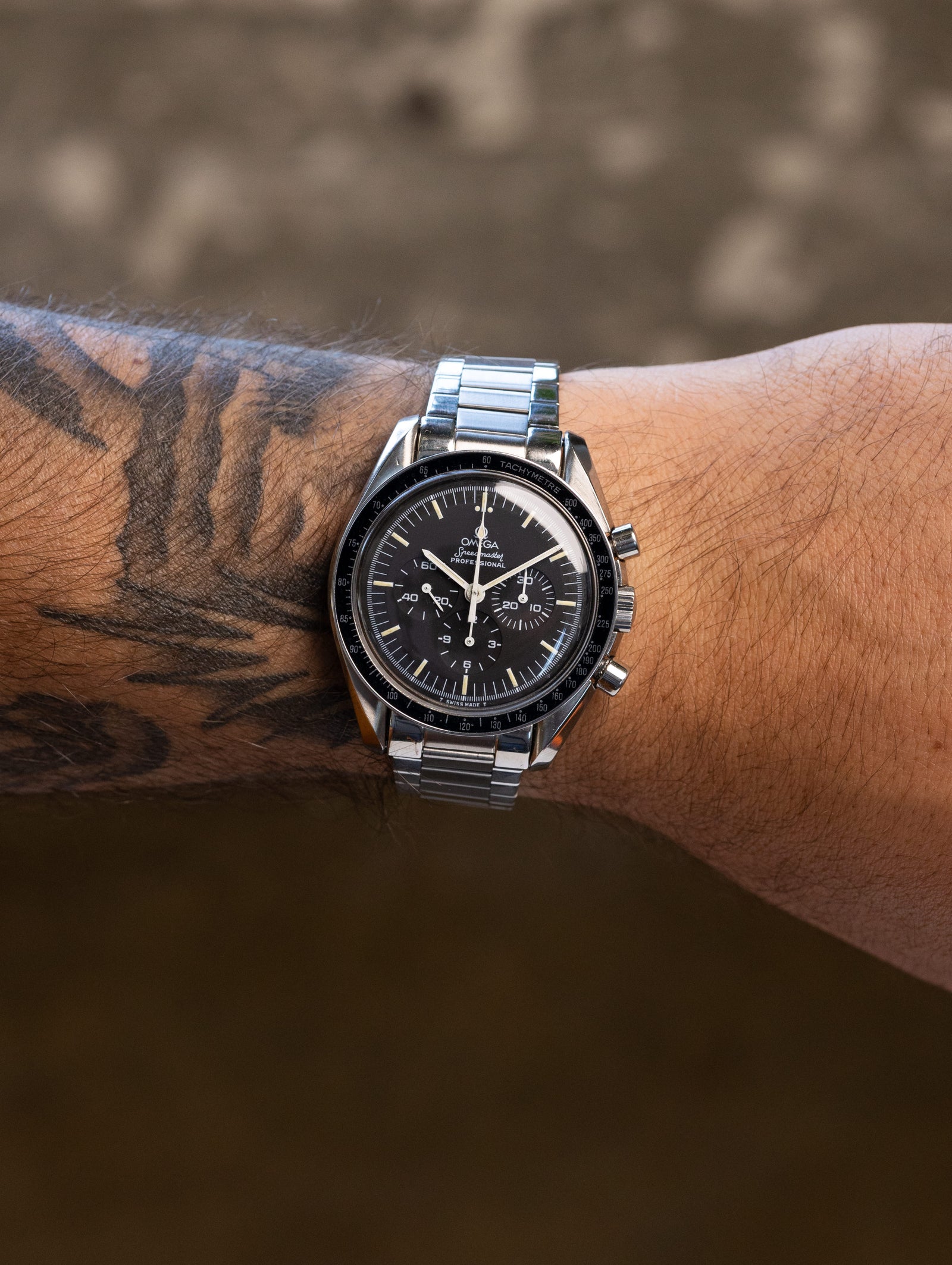 Omega Speedmaster Ref. 145.022 - Matte Black Tritium Dial