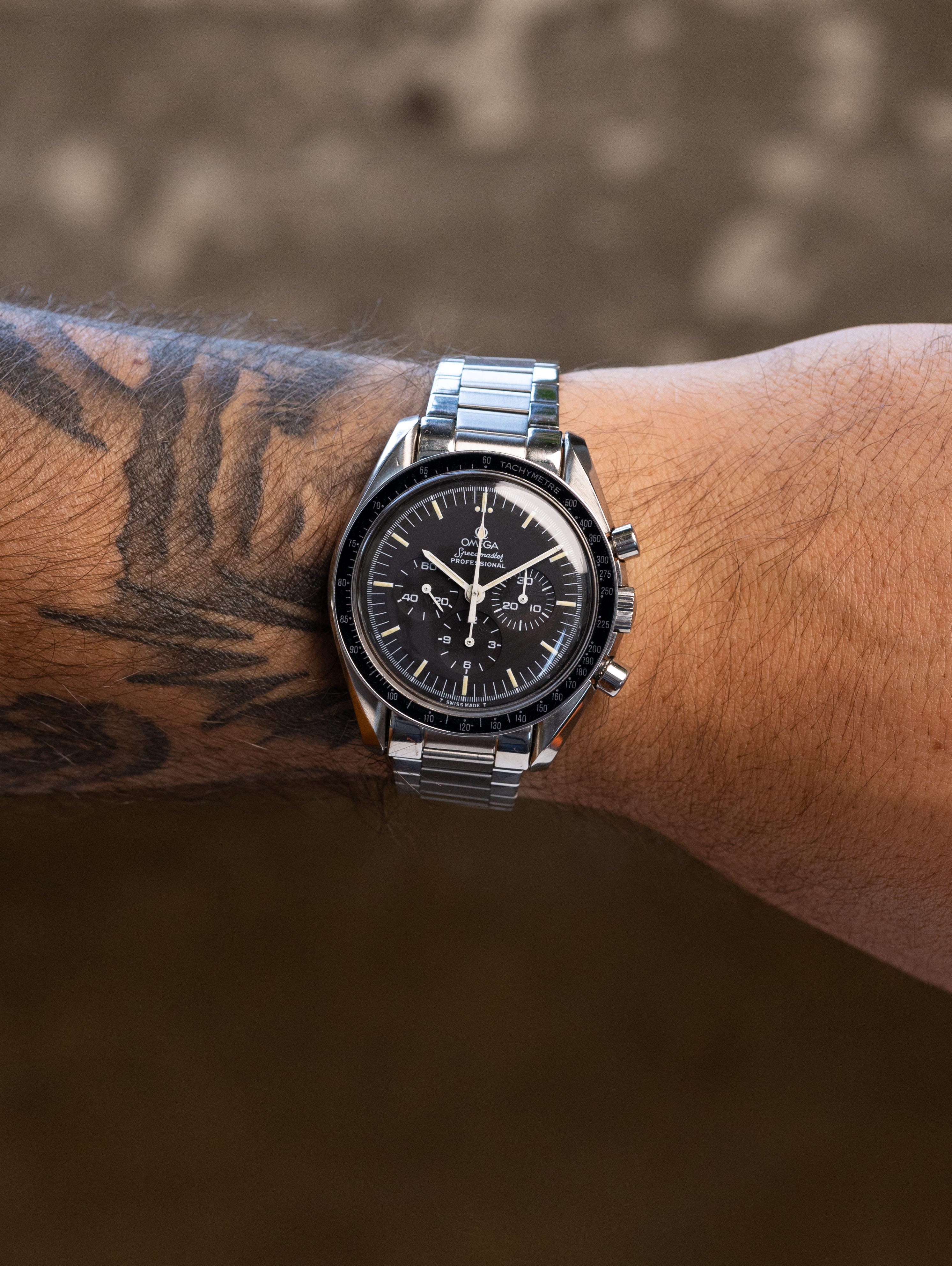 Omega Speedmaster Ref. 145.022 - Matte Black Tritium Dial