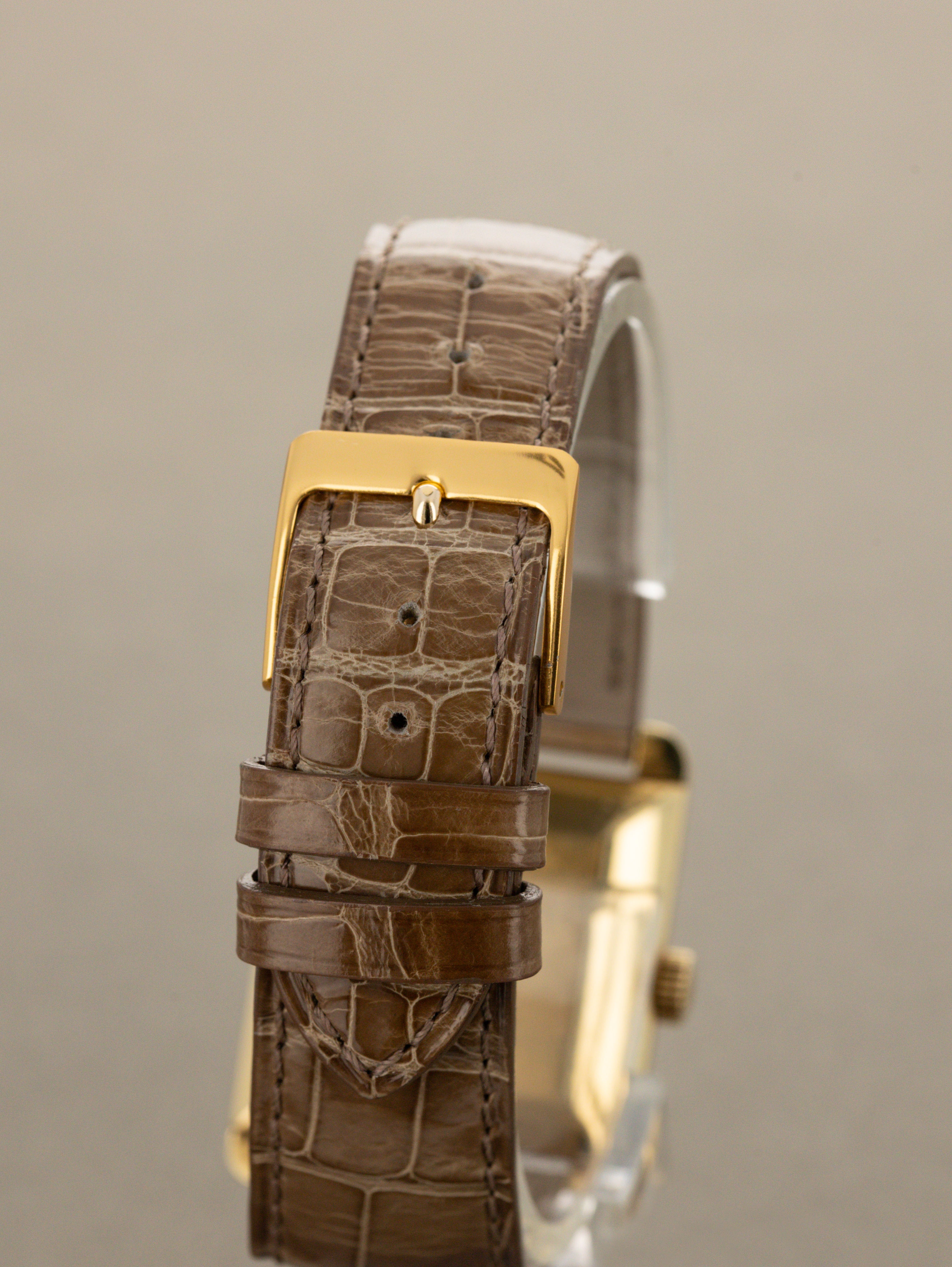 Patek Philippe Yellow Gold Rectangular Dress Watch Ref. 2488 - 'Gübelin' Dial
