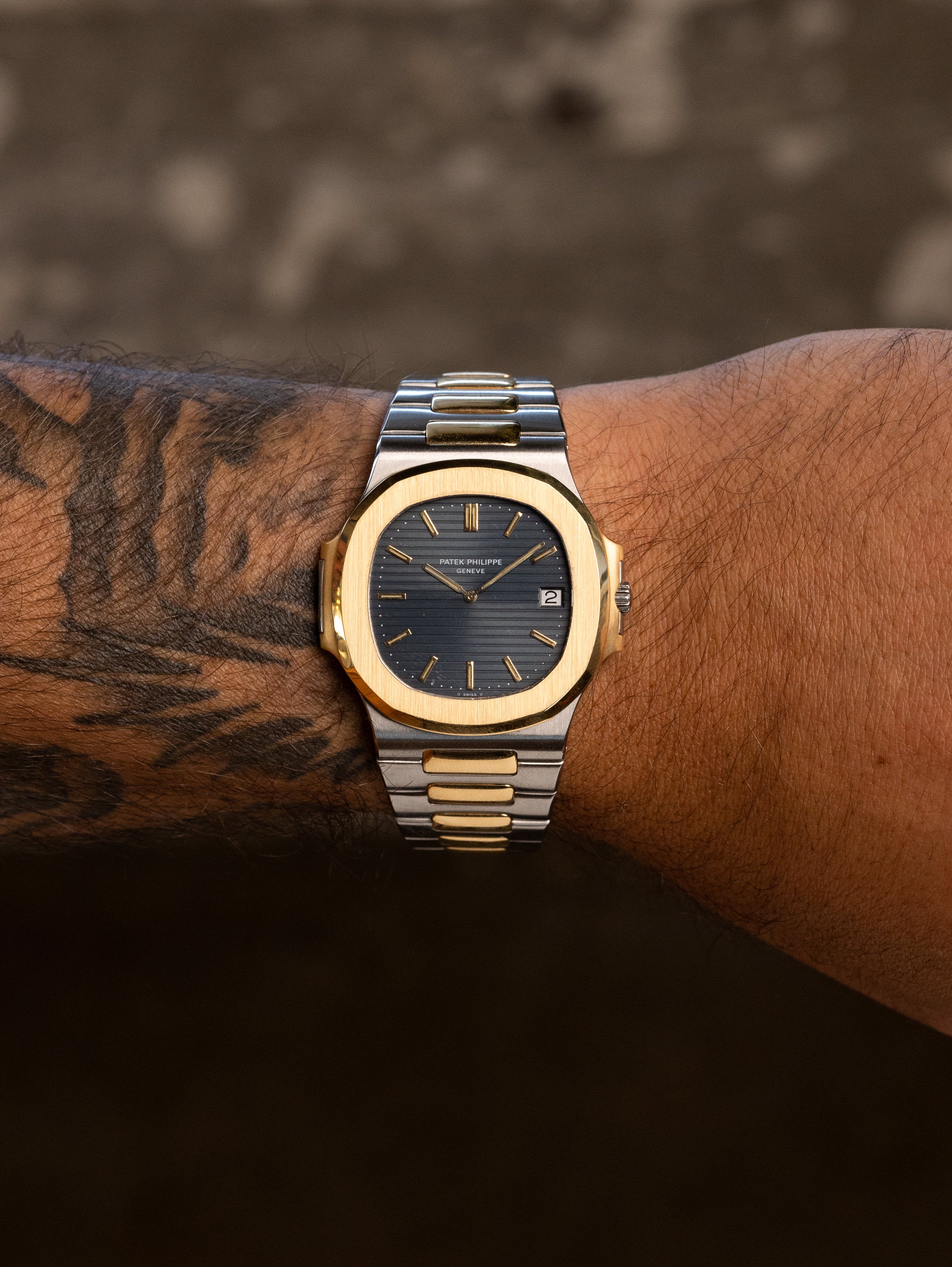 Patek Philippe Nautilus 'Jumbo' Ref. 3700/1AJ - Blue 'Teak' Dial
