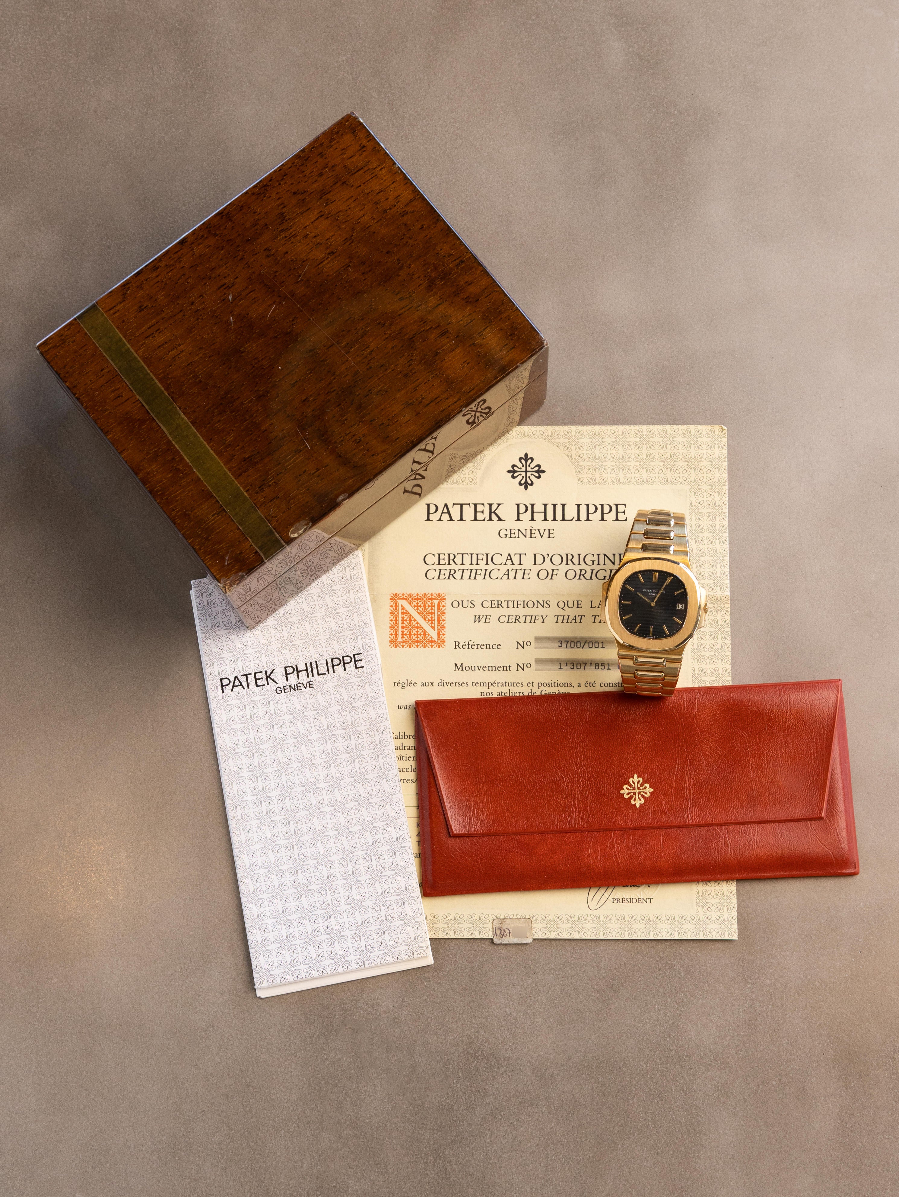 Patek Philippe Nautilus 'Jumbo' Ref. 3700/1J - w/ Box & Papers