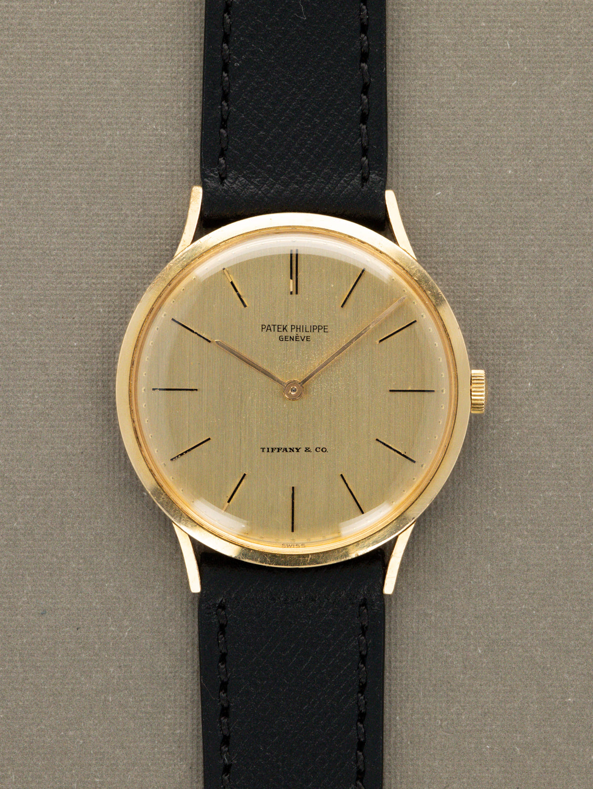 Patek Philippe Calatrava Ref. 3484 - 'Brushed' Champagne 'Tiffany & Co.' Dial w/ Extract