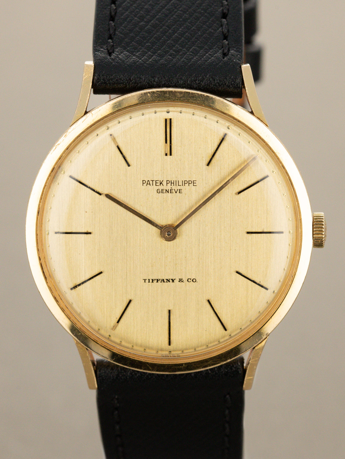 Patek Philippe Calatrava Ref. 3484 - 'Brushed' Champagne 'Tiffany & Co.' Dial w/ Extract