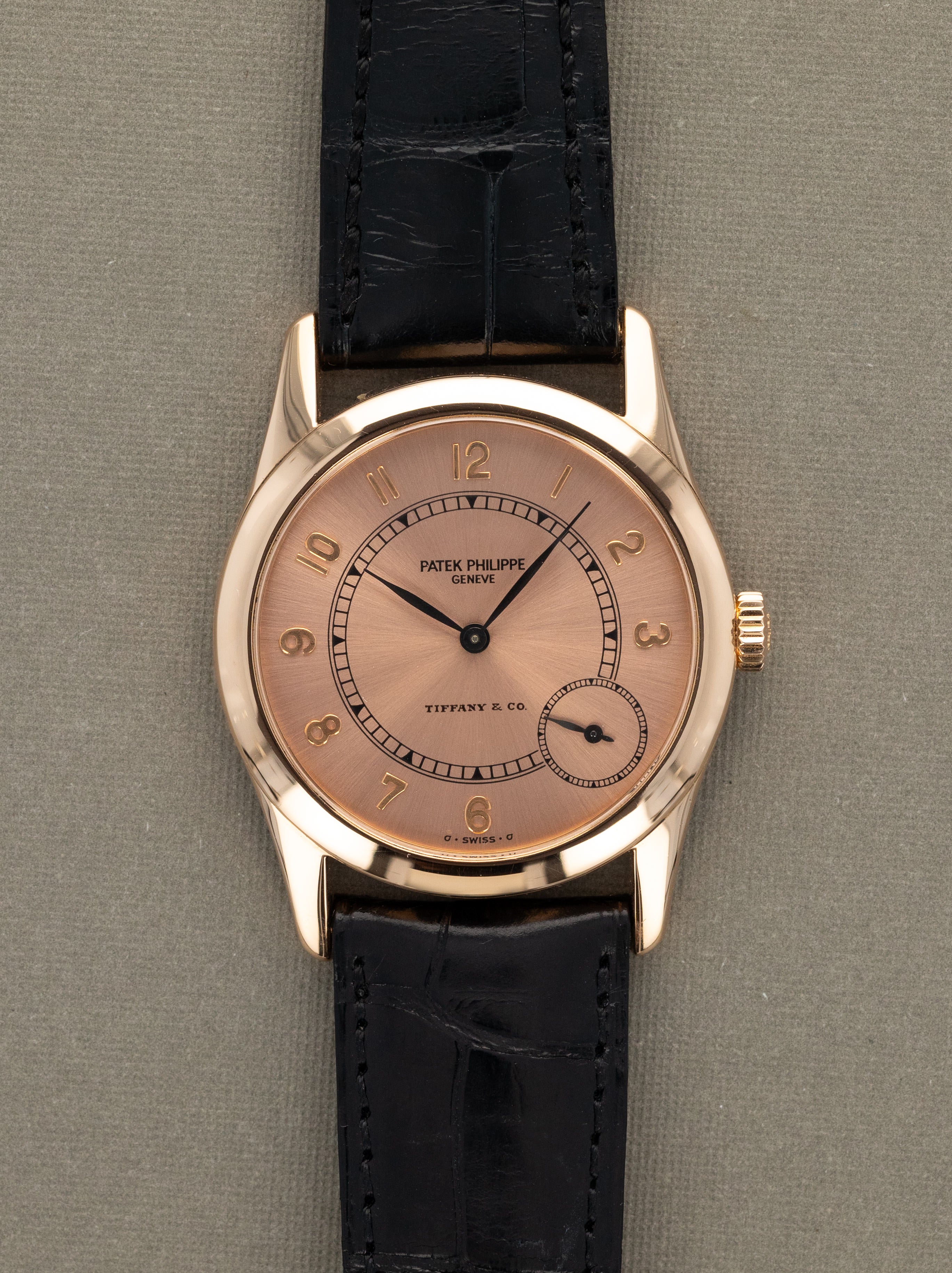 Patek Philippe Calatrava Ref. 5000R - Sunburst Pink 'Tiffany & Co.' Dial Box & Papers