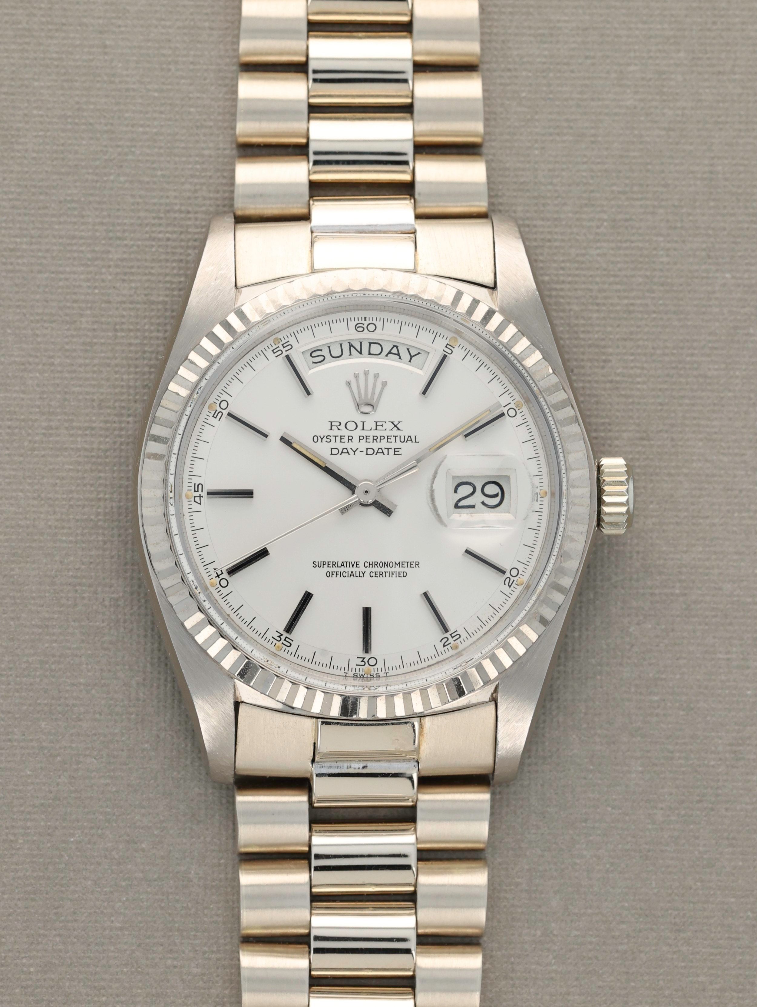 Rolex Day-Date Ref. 1803 White Gold Minute Track Unpolished