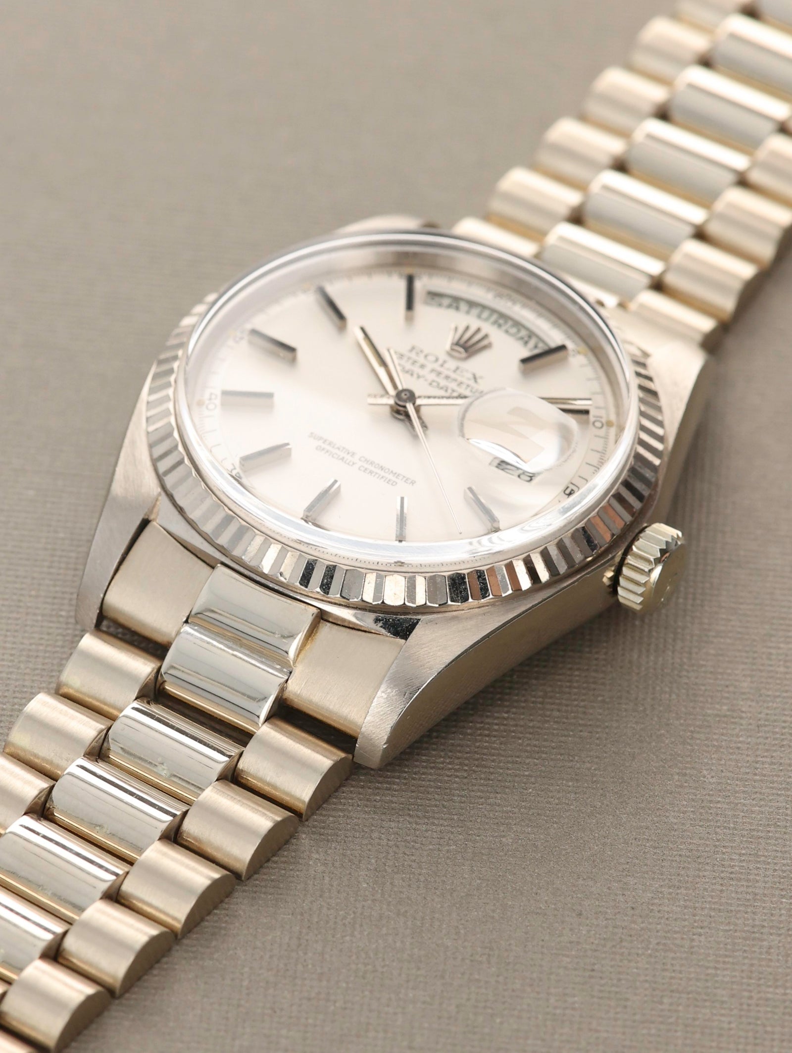 Rolex Day-Date Ref. 1803 White Gold Minute Track Unpolished