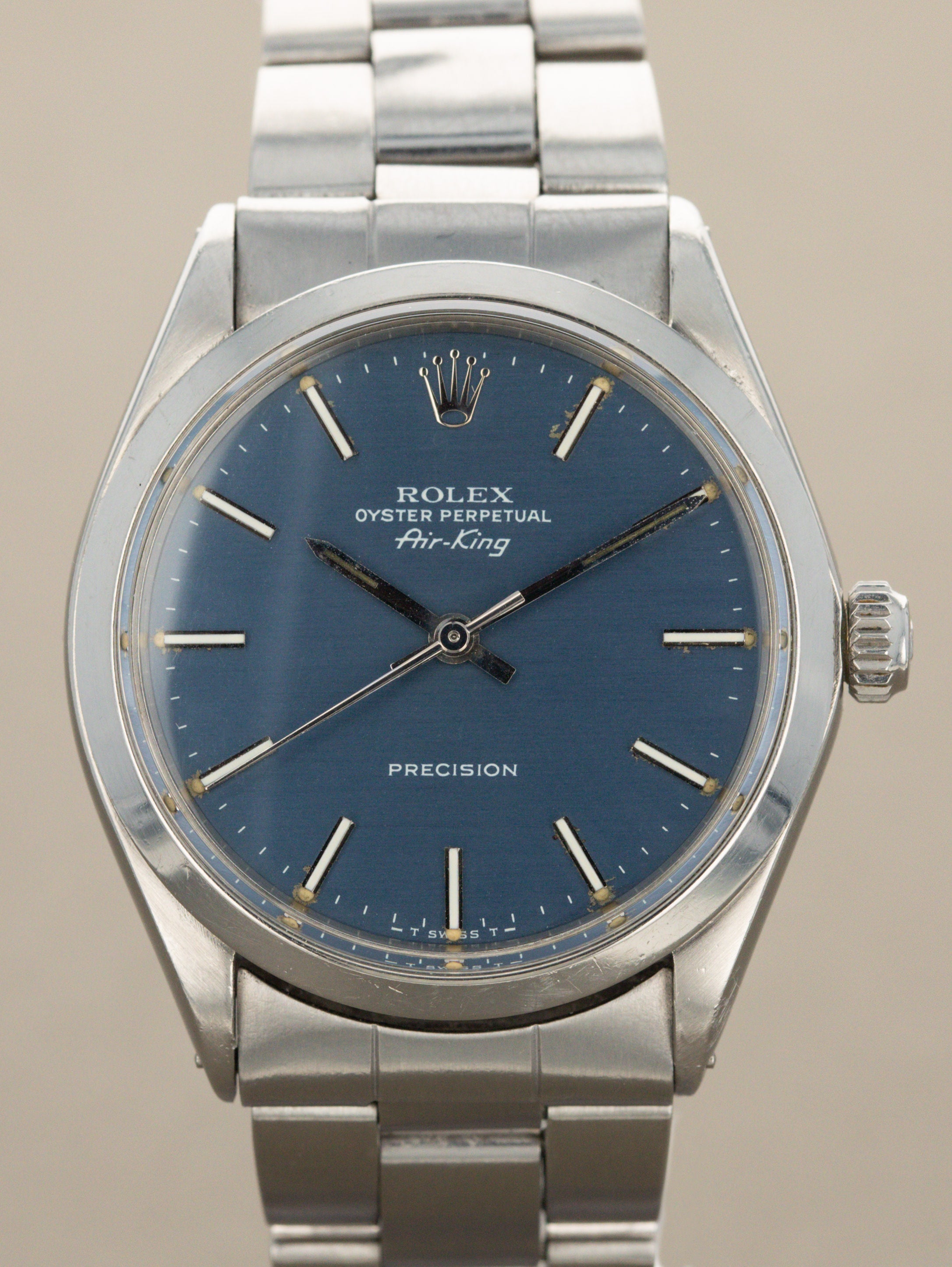 Rolex Air-King Ref. 5500 - 'Brushed' Blue Dial