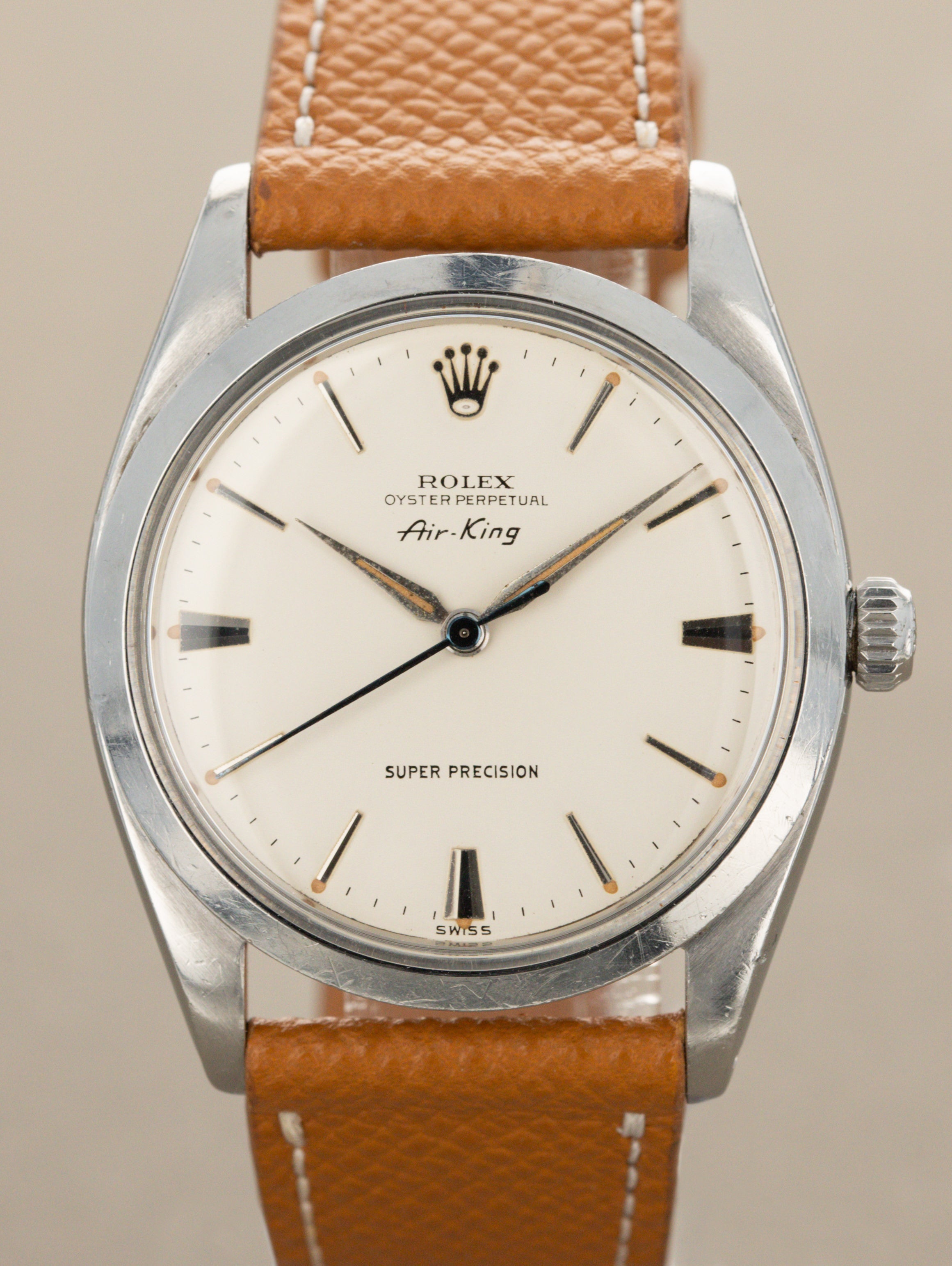 Rolex Air-King Ref. 5504 - 'Super Precision' Satin Silver Dial Unpolished