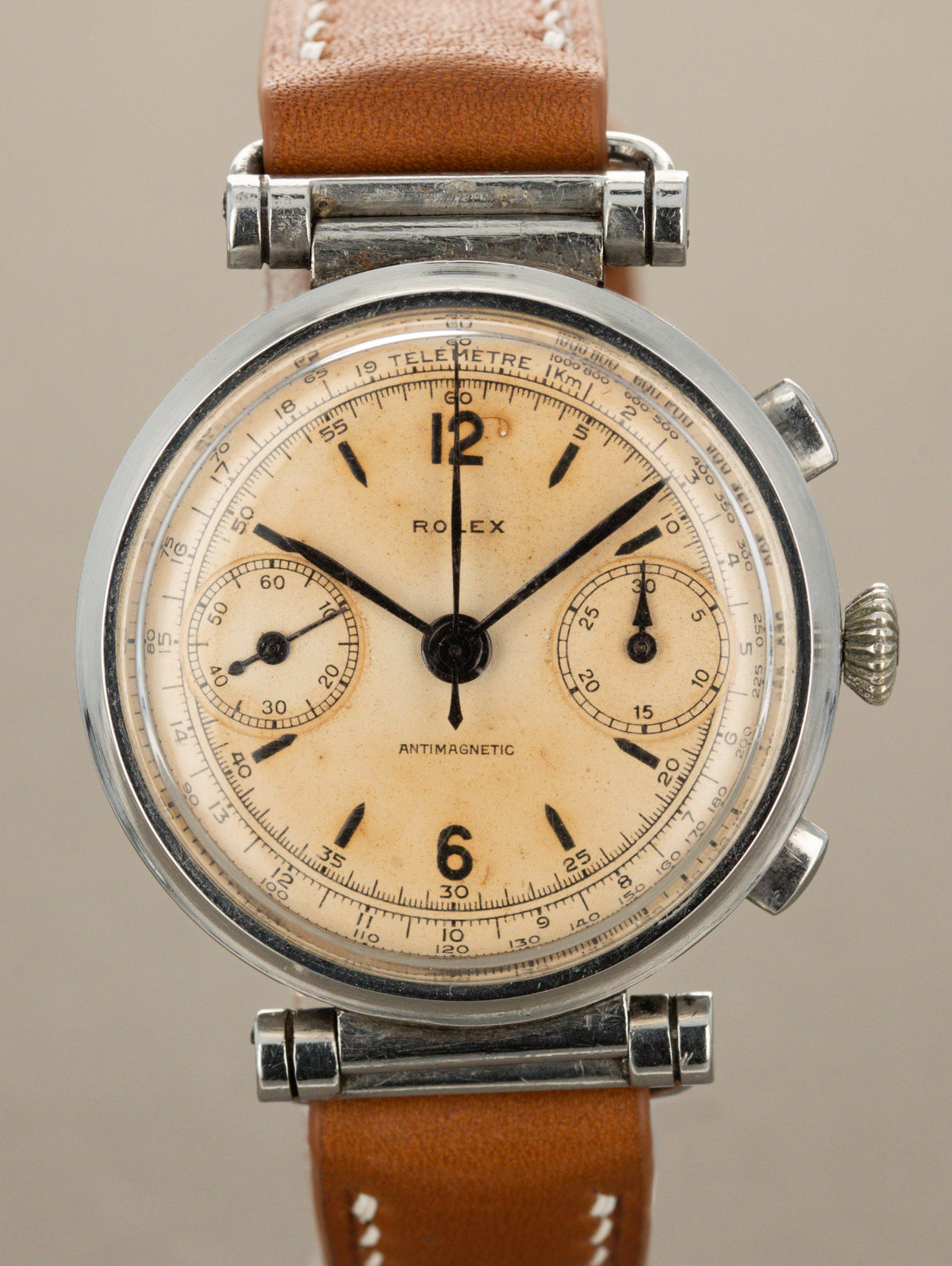 Rolex Antimagnetic Chronograph Ref. 3233 - Silver Patina Dial