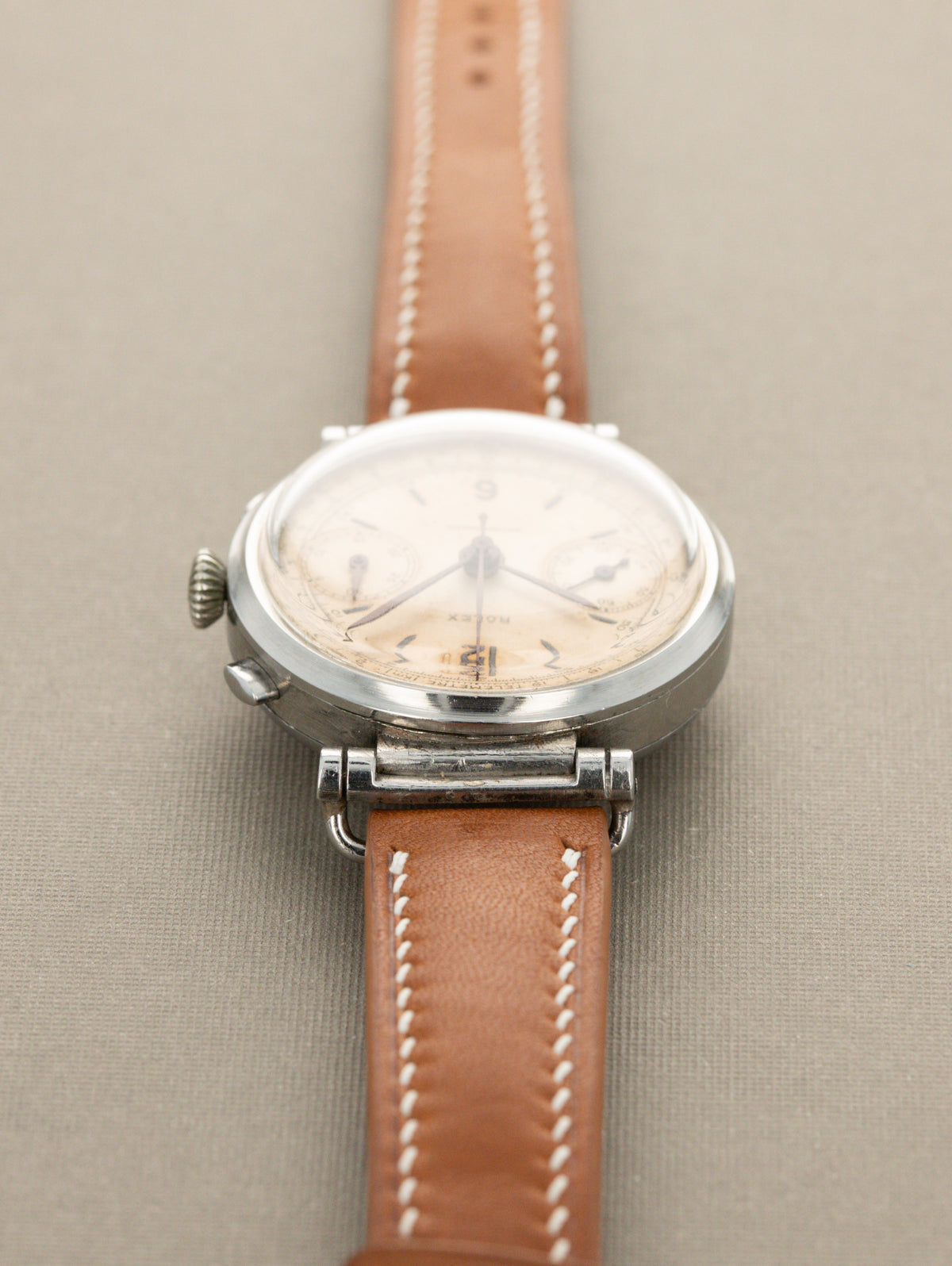 Rolex Antimagnetic Chronograph Ref. 3233 - Silver Patina Dial