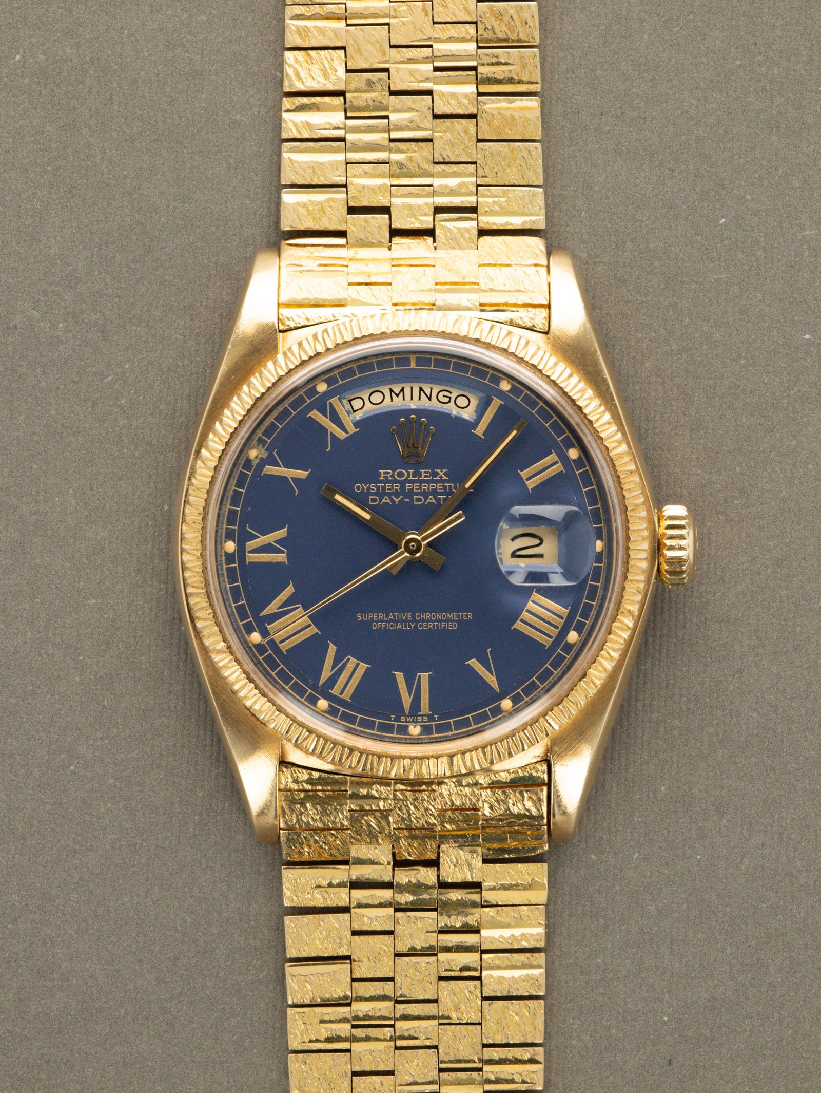 Rolex Day-Date Ref. 1807 'Bark' - Satin Blue 'Buckley' Dial