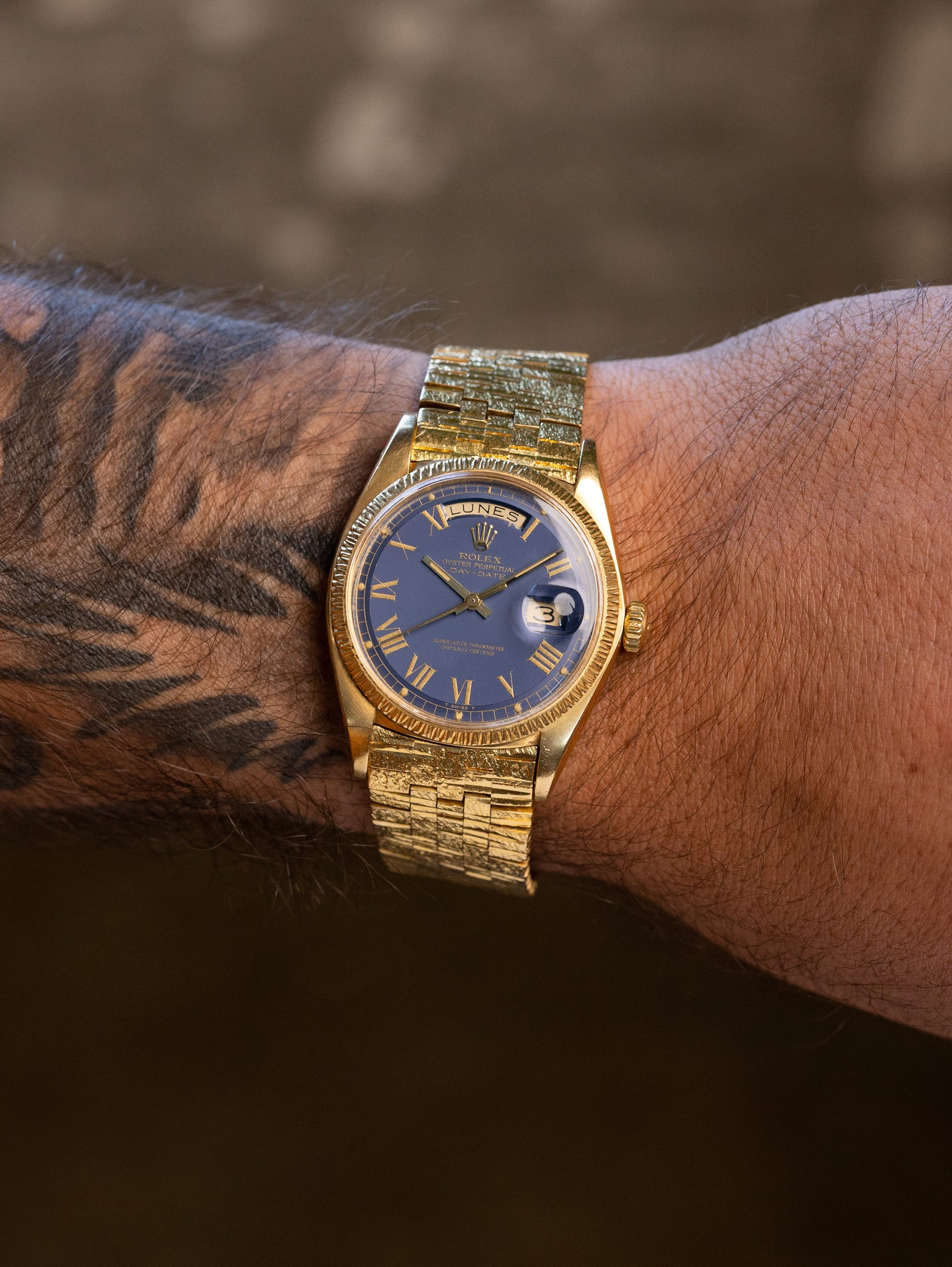 Rolex Day-Date Ref. 1807 'Bark' - Satin Blue 'Buckley' Dial