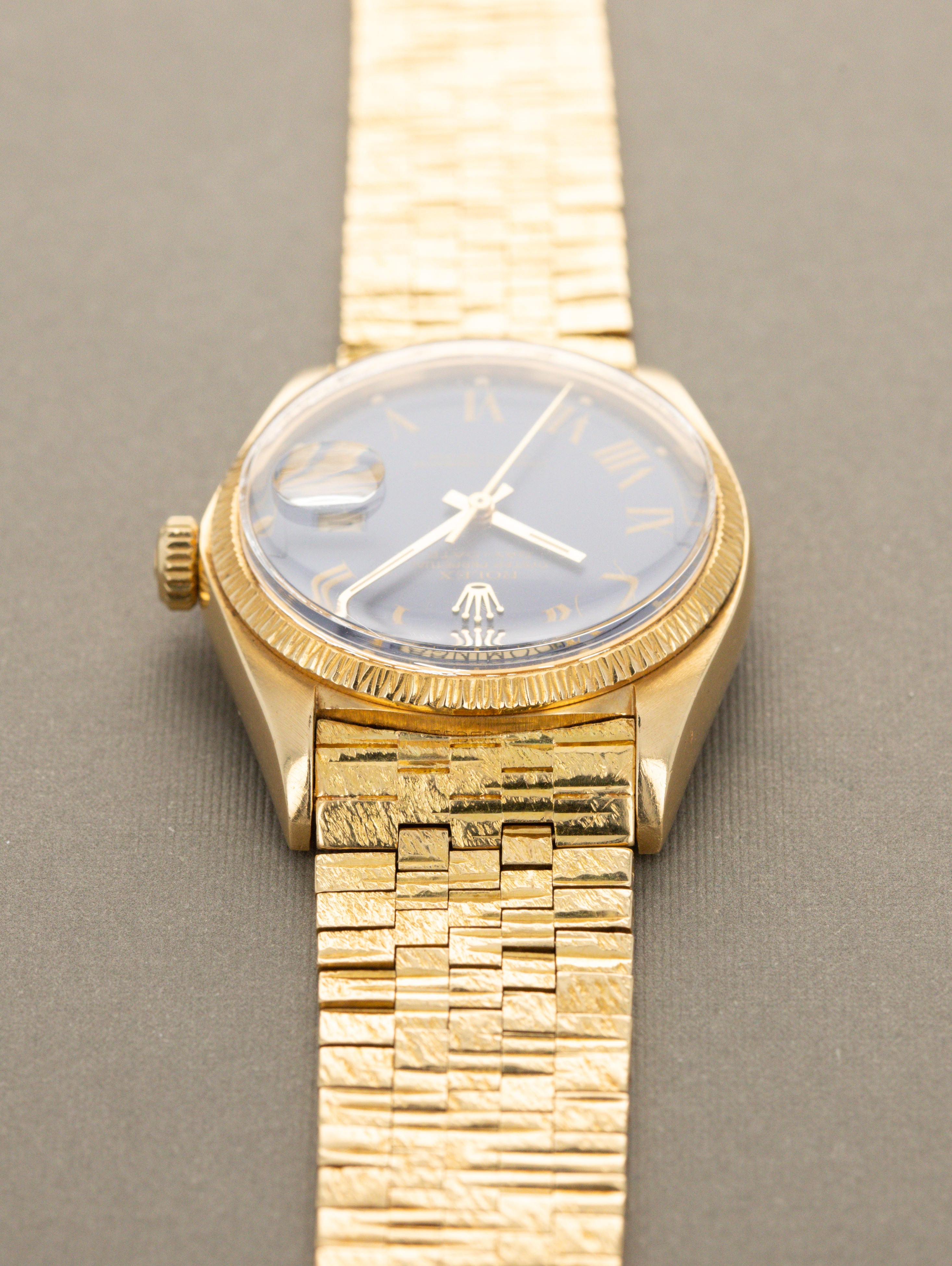 Rolex Day-Date Ref. 1807 - 'Bark' w/ Satin Blue 'Buckley' Dial