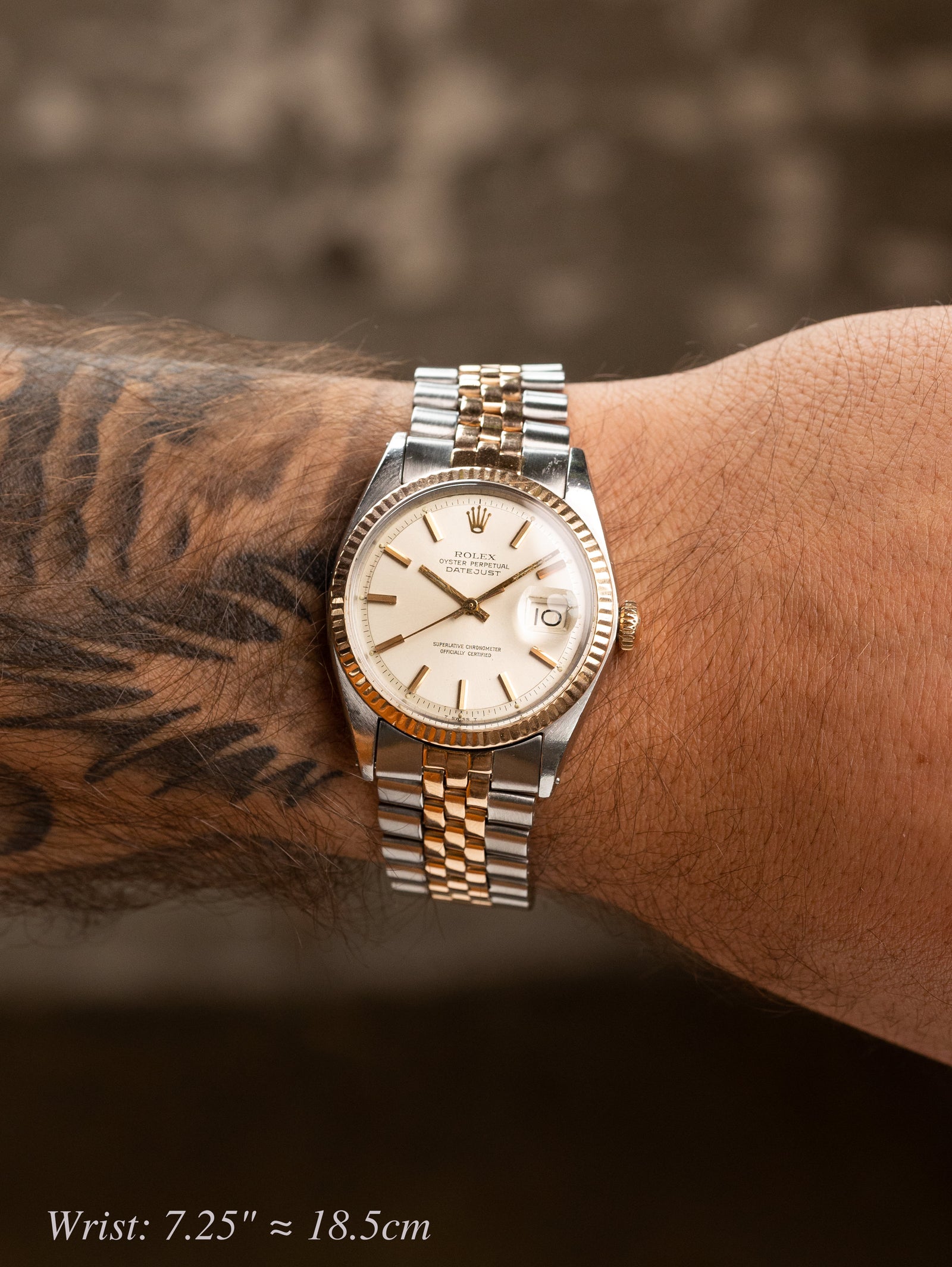 Rolex Datejust Ref. 1601 Two-Tone Rose Gold  - Sunburst Silver Dial w/ Papers