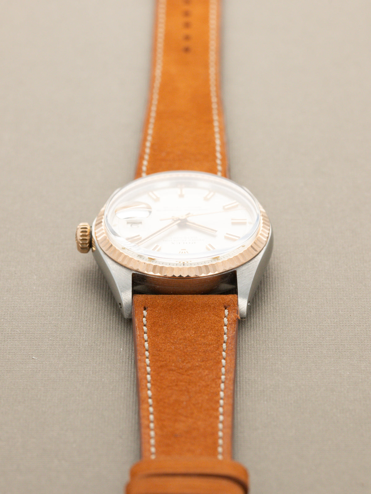 Rolex Datejust Ref. 1601 Two-Tone Rose Gold  - Sunburst Silver Dial