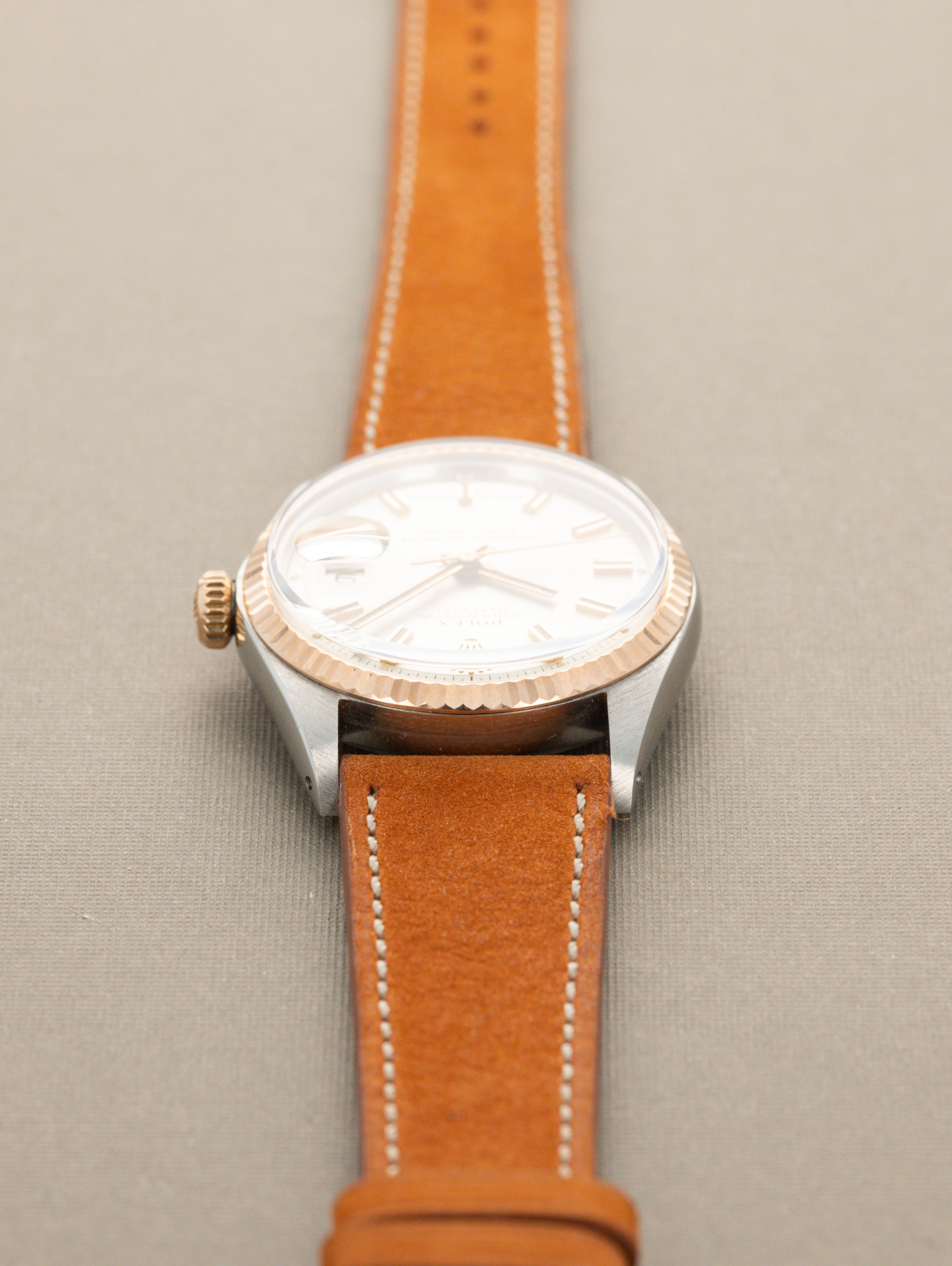 Rolex Datejust Ref. 1601 Two-Tone Rose Gold  - Sunburst Silver Dial