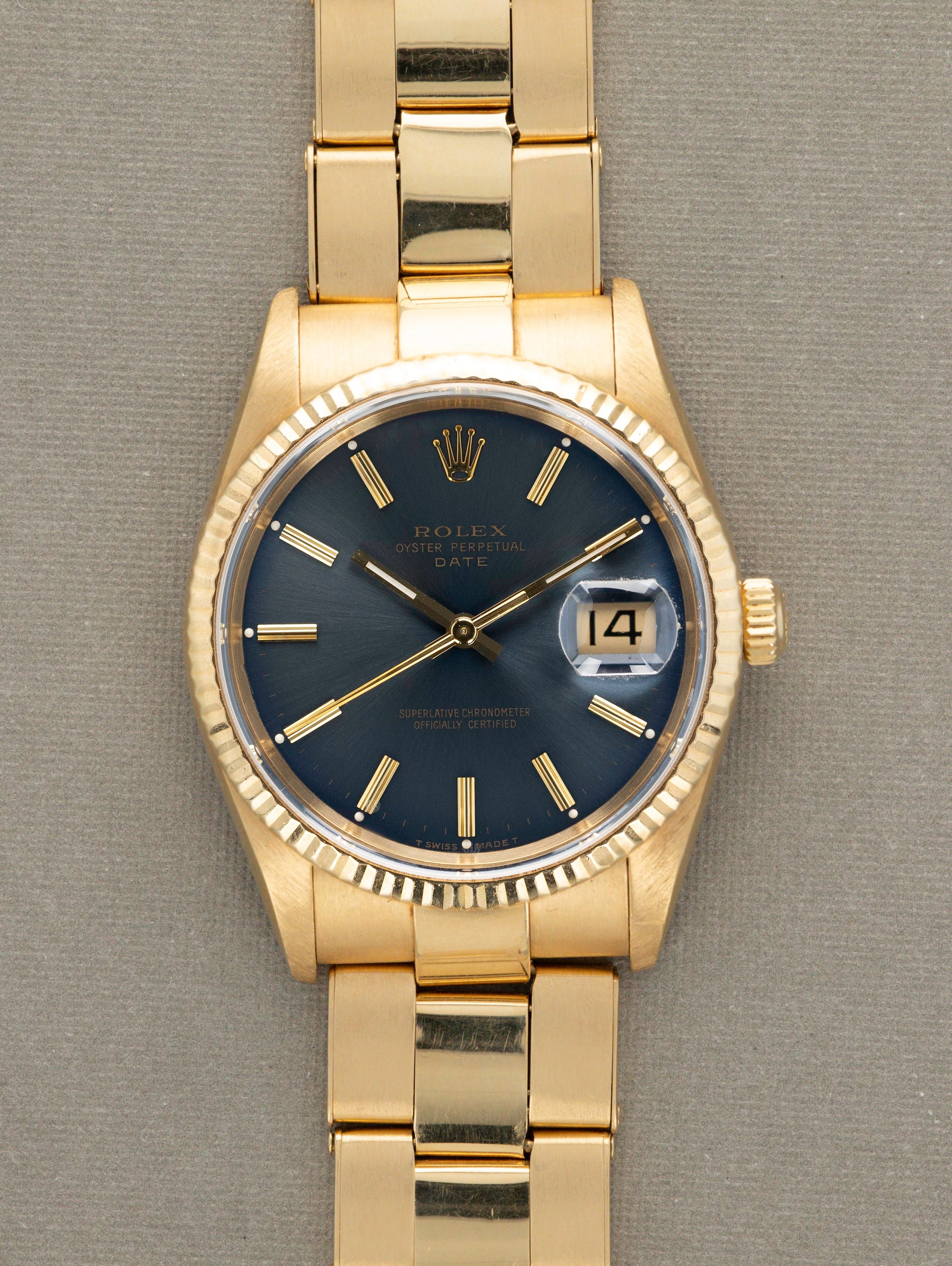 Rolex Date Ref. 15238 Denim Blue