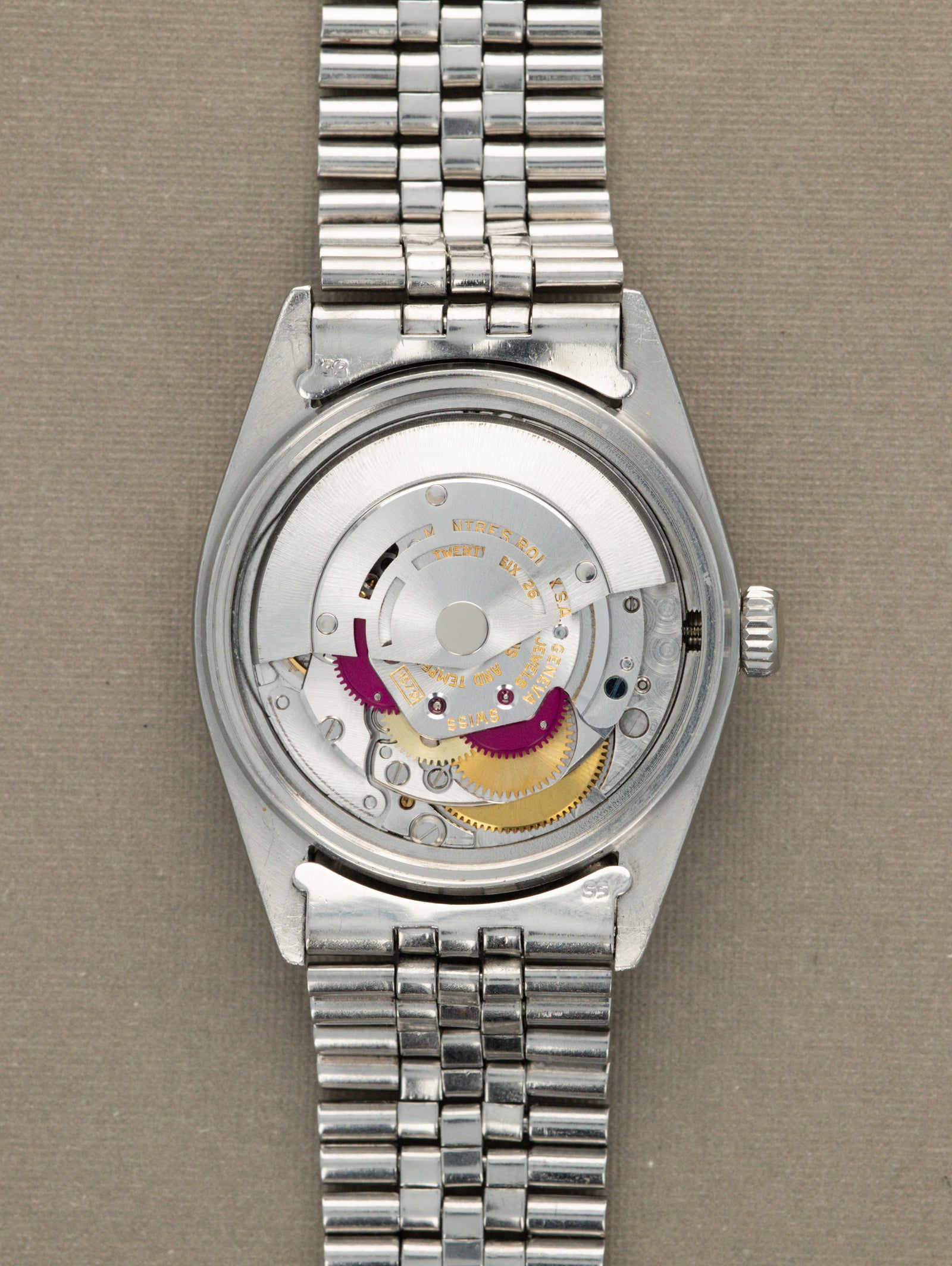 Rolex Datejust Ref. 1603 - Matte Black 'Sigma' Dial Silver Text Unpolished