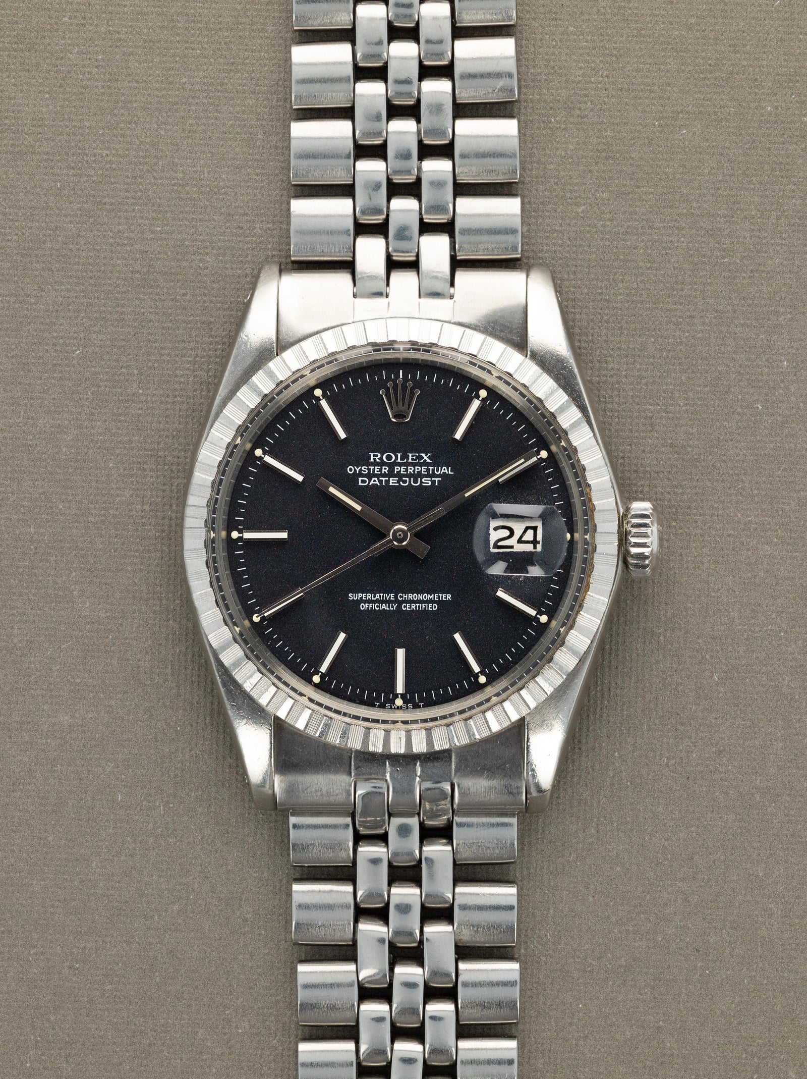 Rolex Datejust Ref. 1603 - Black 'Confetti' Dial W/ Box & Papers