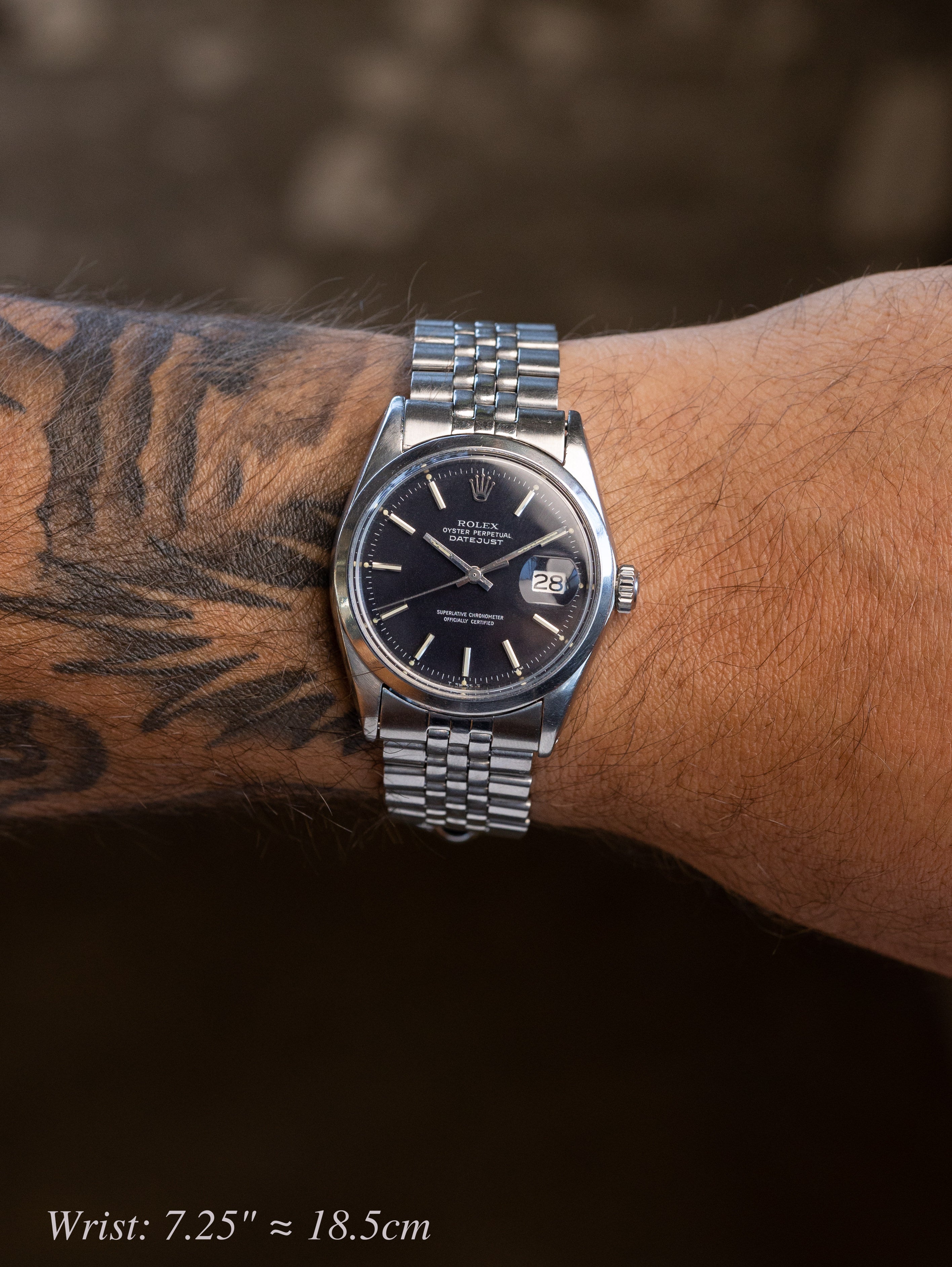 Rolex Datejust Ref. 1600 - Black 'Confetti' Dial