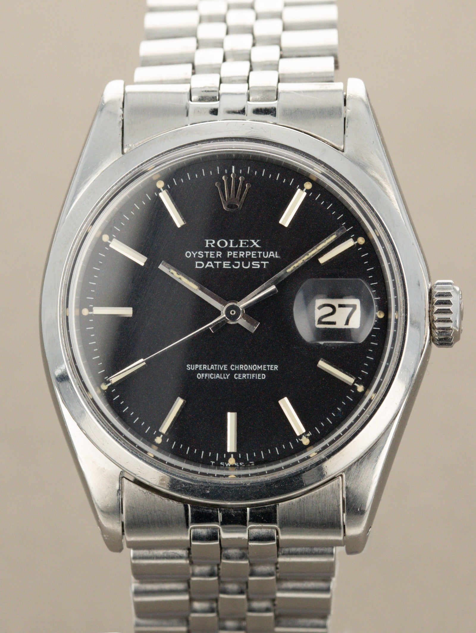 Rolex Datejust Ref. 1600 - Black 'Confetti' Dial