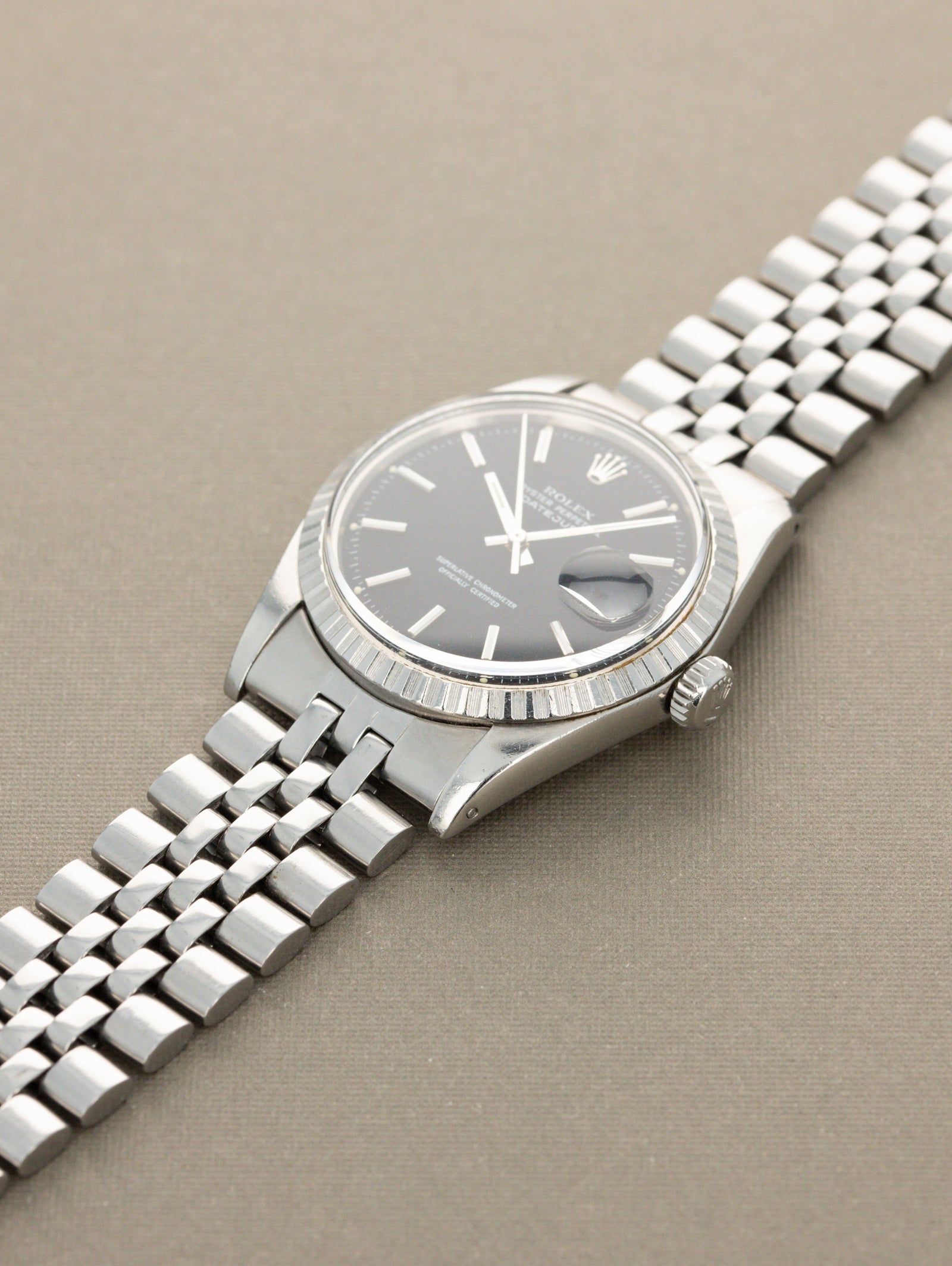 Rolex Datejust Ref. 1603 - Black 'Confetti' Dial W/ Box & Papers