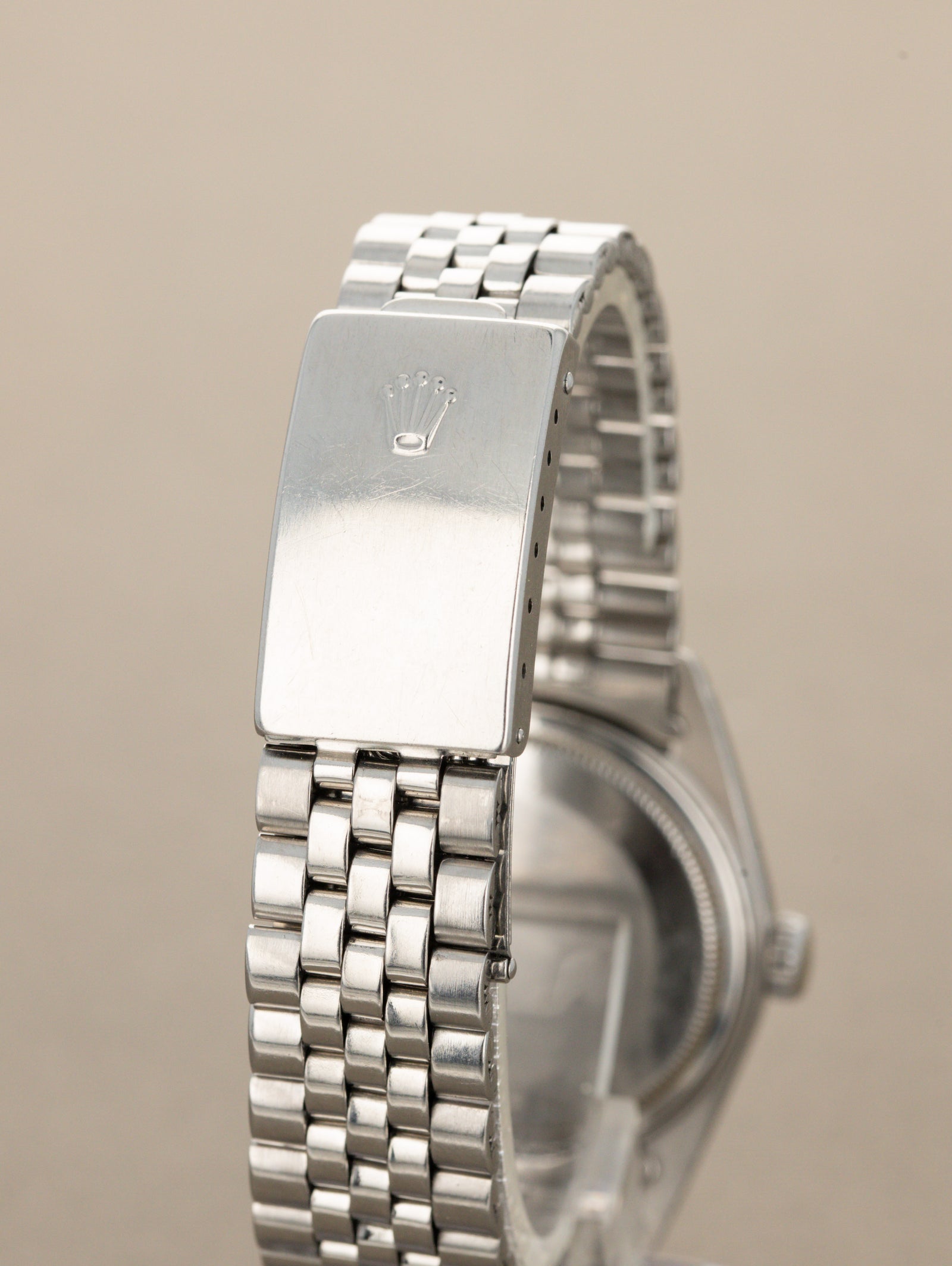 Rolex Datejust Ref. 1603 - Matte Black 'Sigma' Dial Silver Text Unpolished