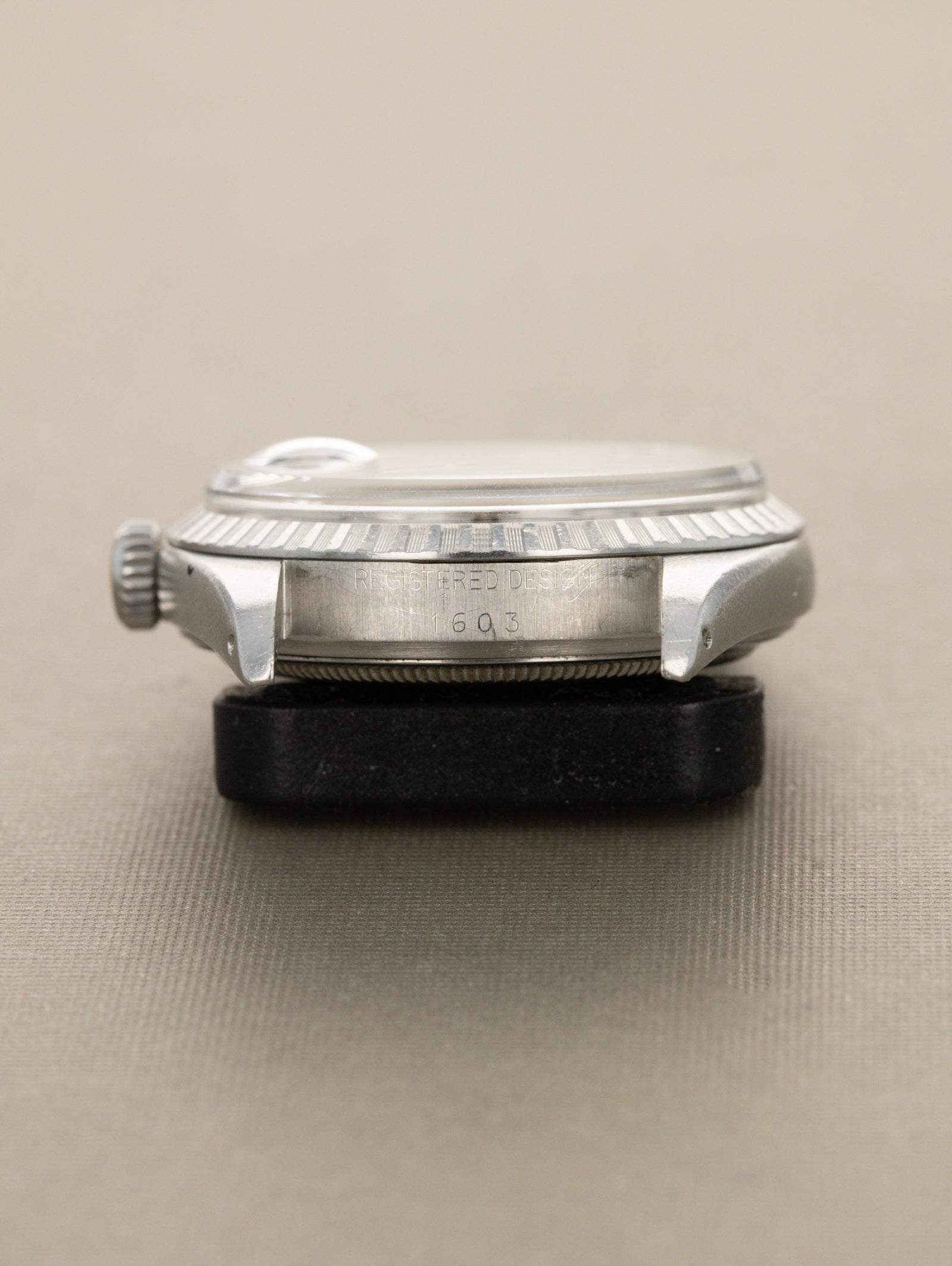 Rolex Datejust Ref. 1603 - Matte Black 'Sigma' Dial Silver Text Unpolished