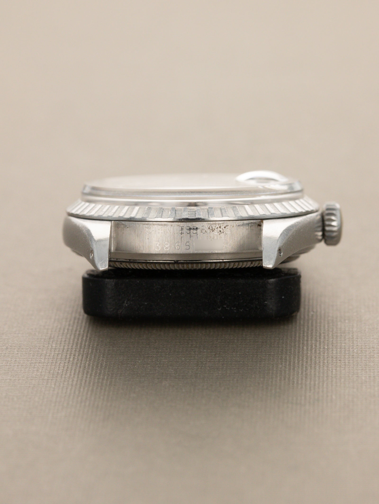 Rolex Datejust Ref. 1603 - Matte Black 'Sigma' Dial Silver Text Unpolished