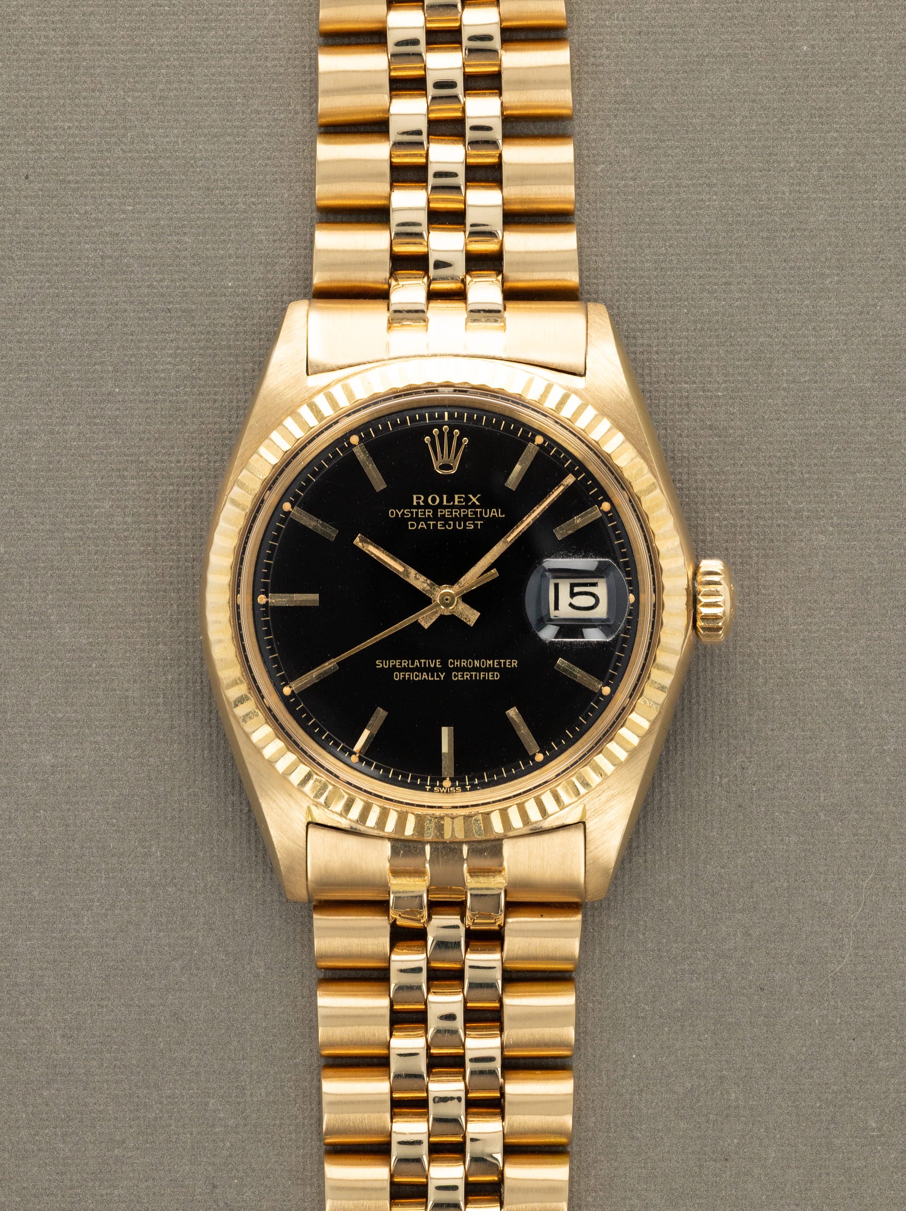 Rolex Datejust Ref. 1601/8 - Black 'Gilt' Dial