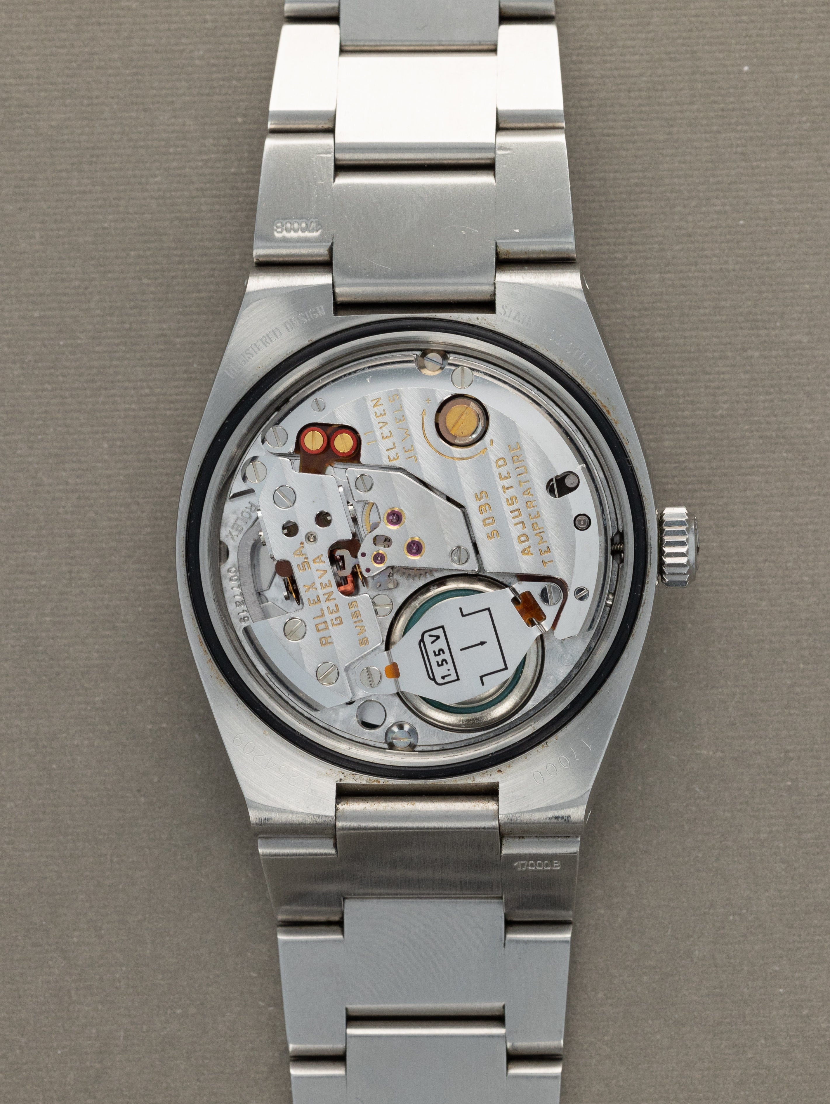 Rolex Oysterquartz Datejust Ref. 17000 - Sunburst Grey 'Pumpkin' Dial LNOS w/ Caseback Sticker