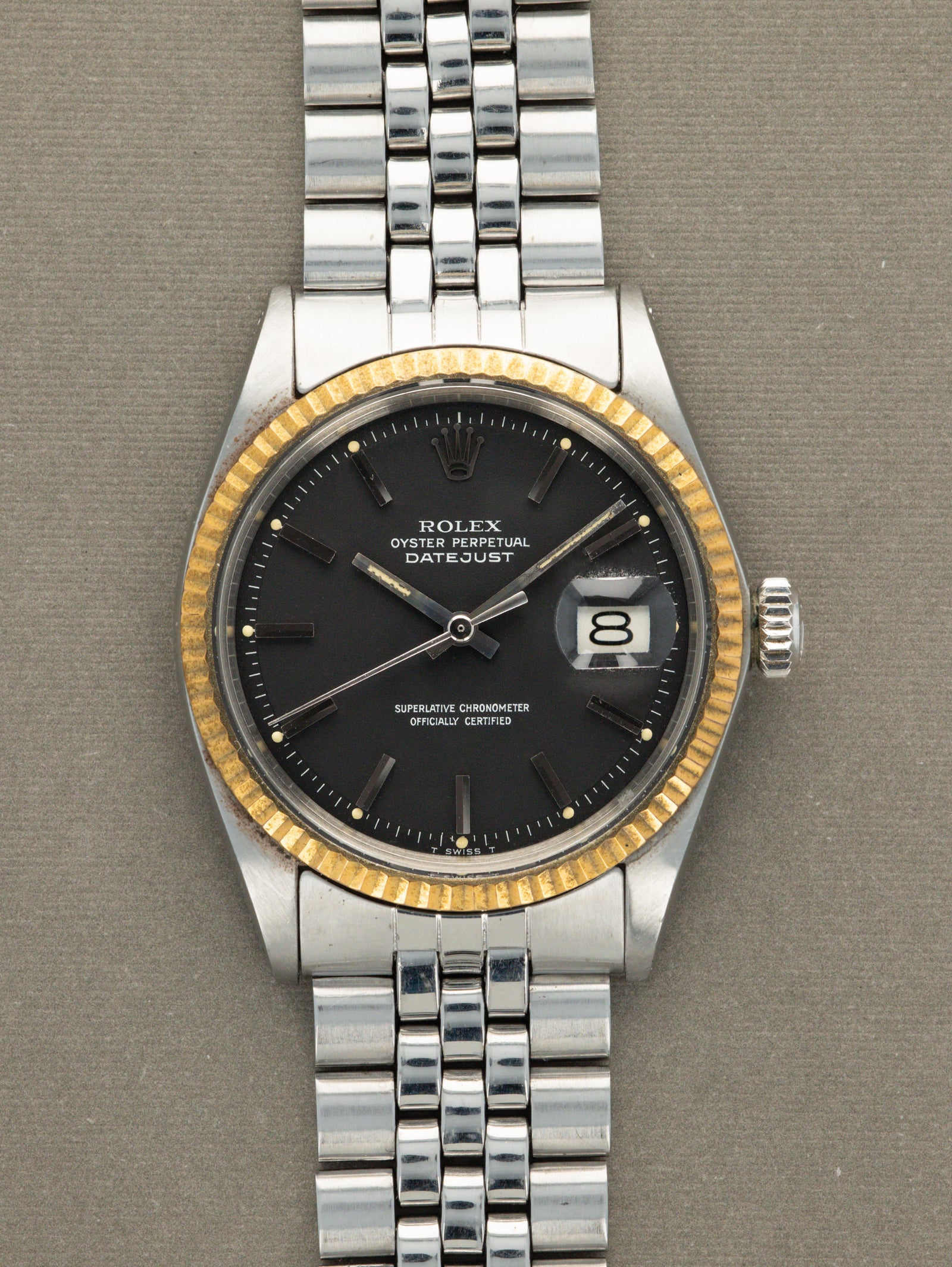 Rolex Datejust Ref. 1601 - Matte Black Dial