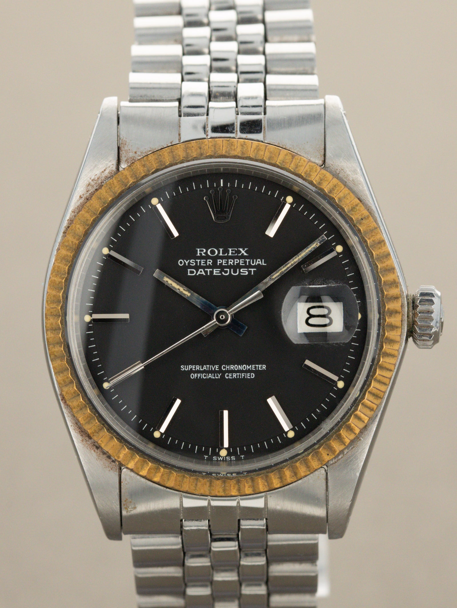 Rolex Datejust Ref. 1601 - Matte Black Dial