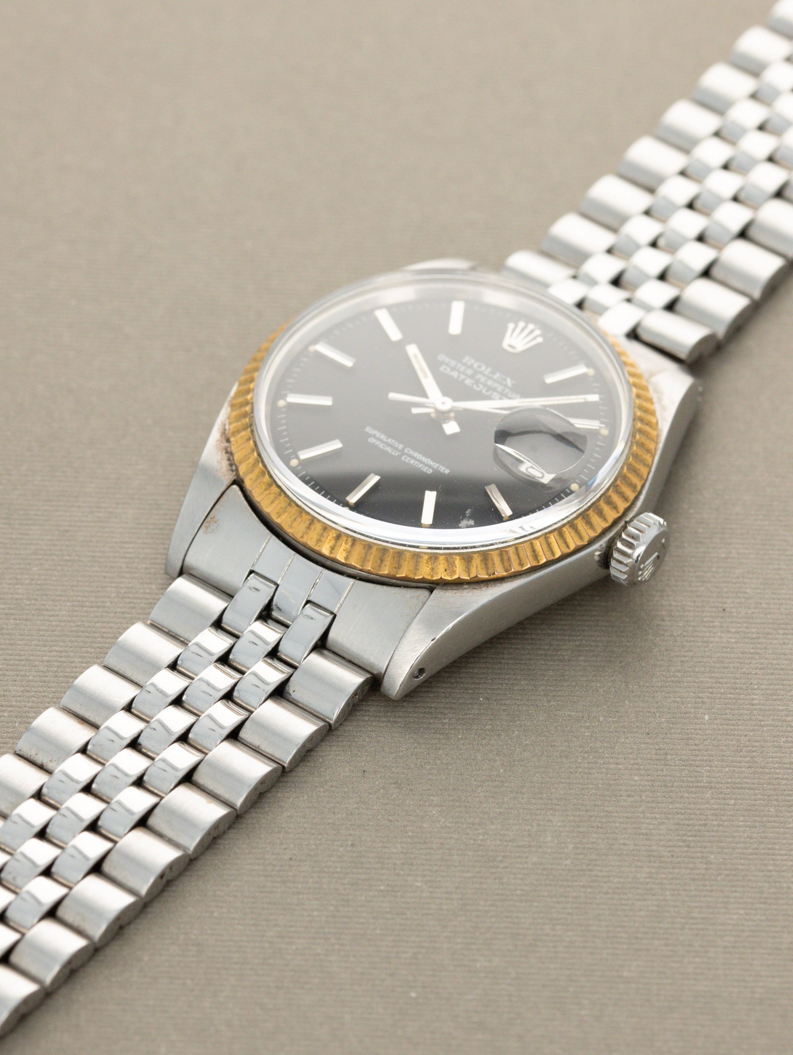 Rolex Datejust Ref. 1601 - Matte Black Dial