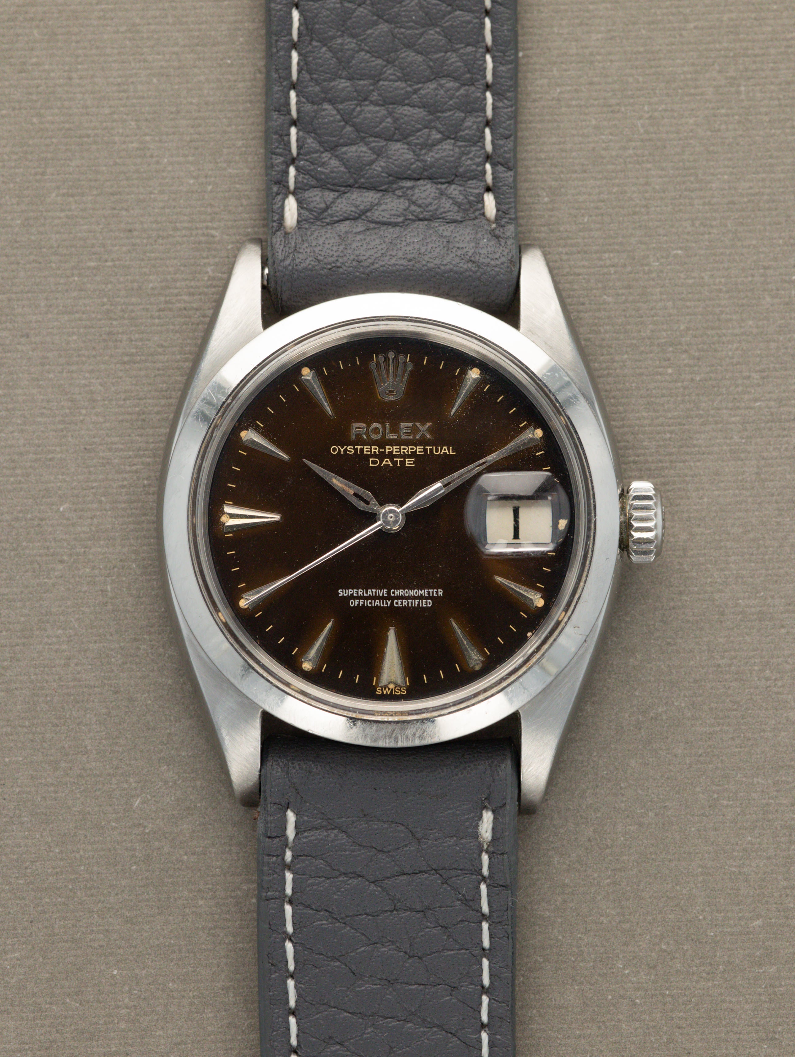 Rolex Oyster Perpetual Date Ref. 1500 - 'Tropical' Gilt Dial