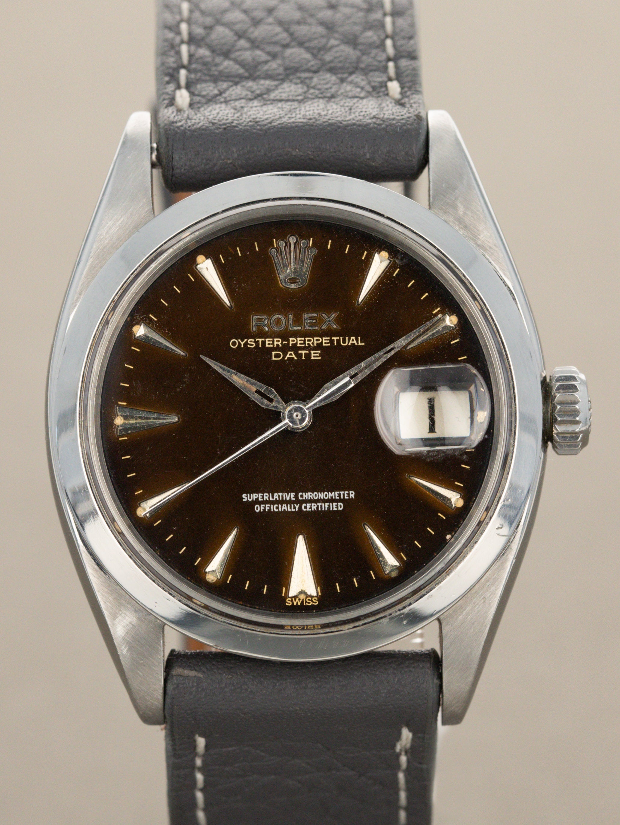 Rolex Oyster Perpetual Date Ref. 1500 - 'Tropical' Gilt Dial