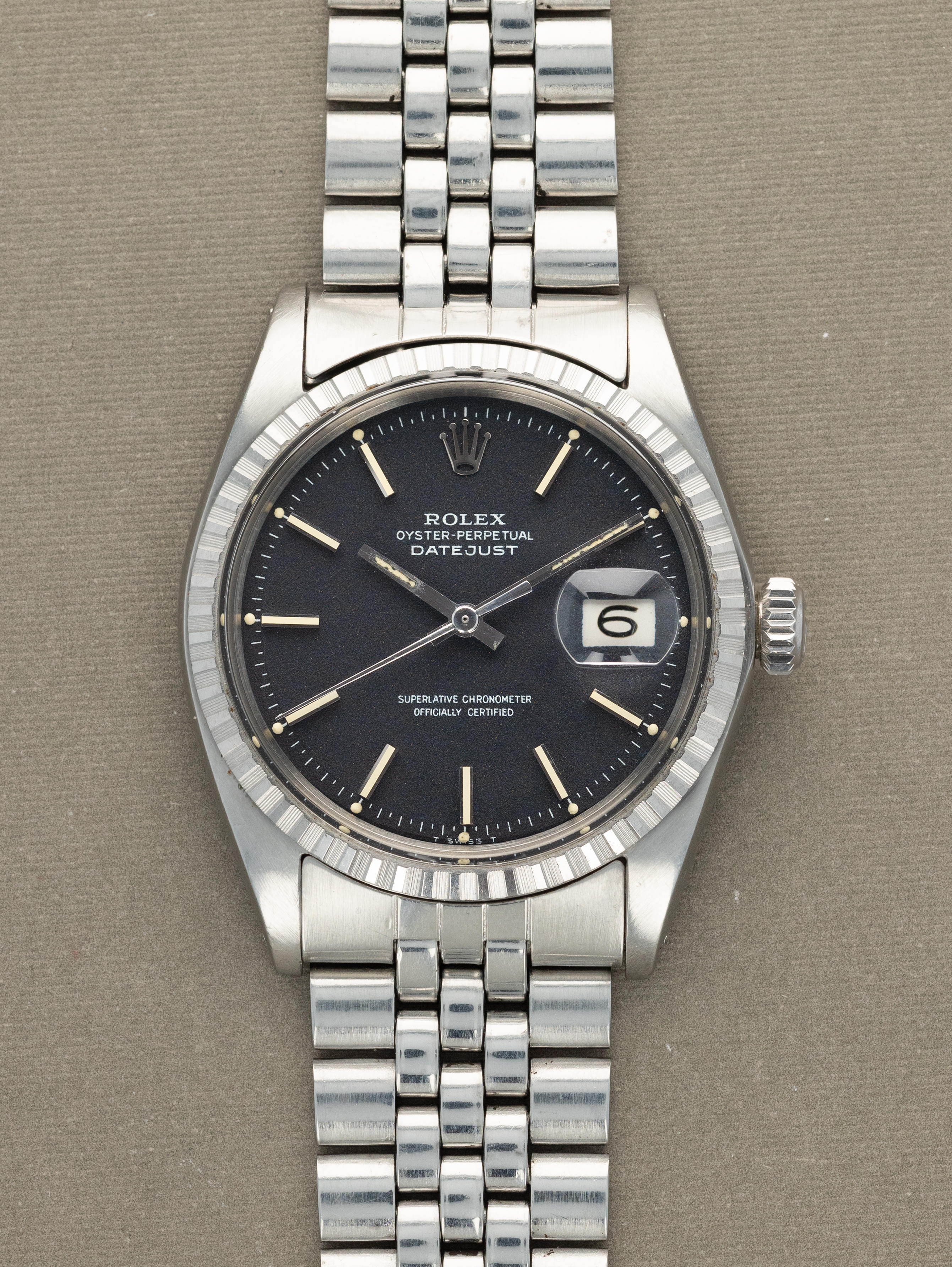 Rolex Datejust Ref. 1603 - Black 'Confetti' Dial Unpolished