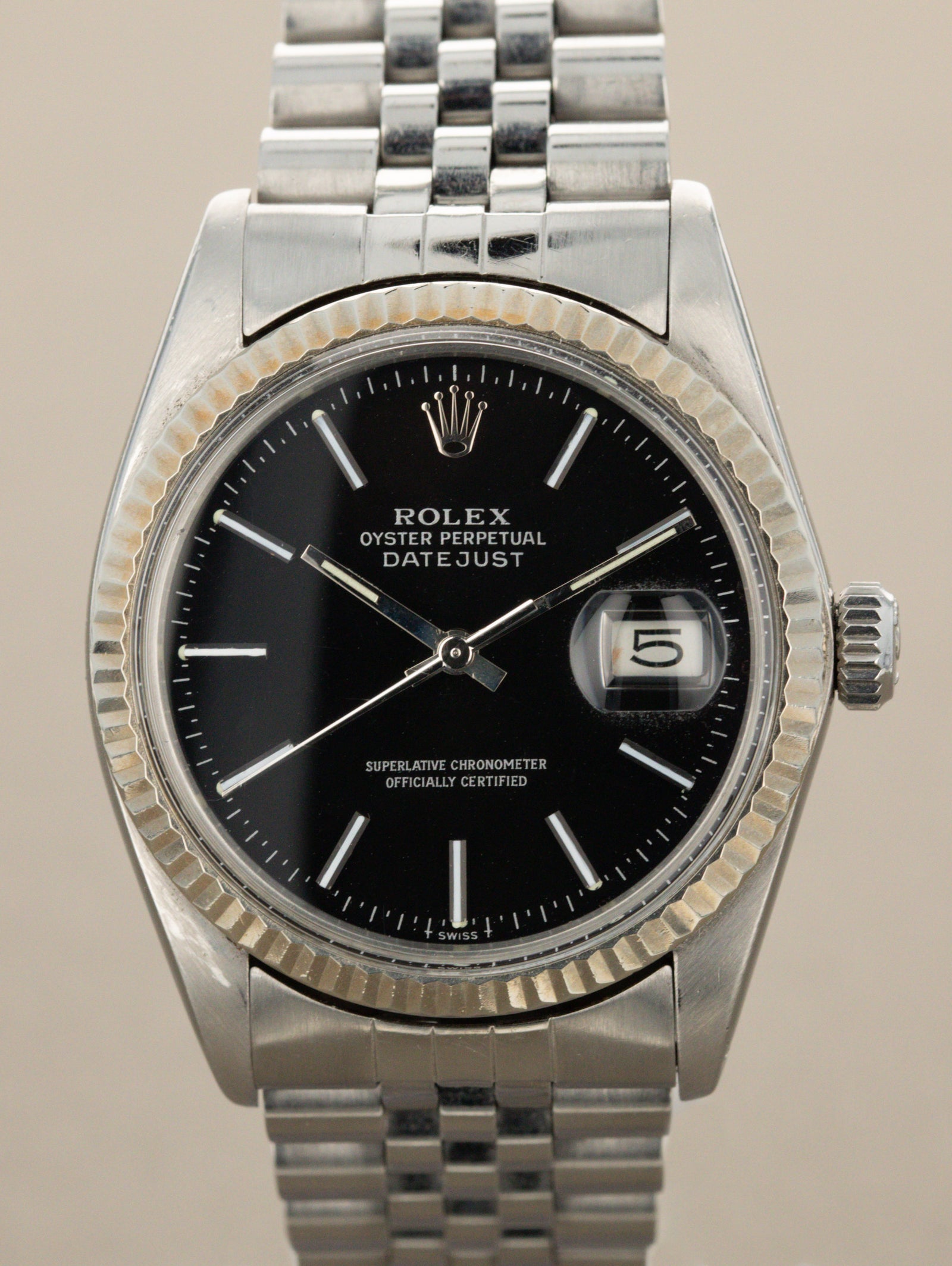 Rolex Datejust Ref. 16014 - Black Dial