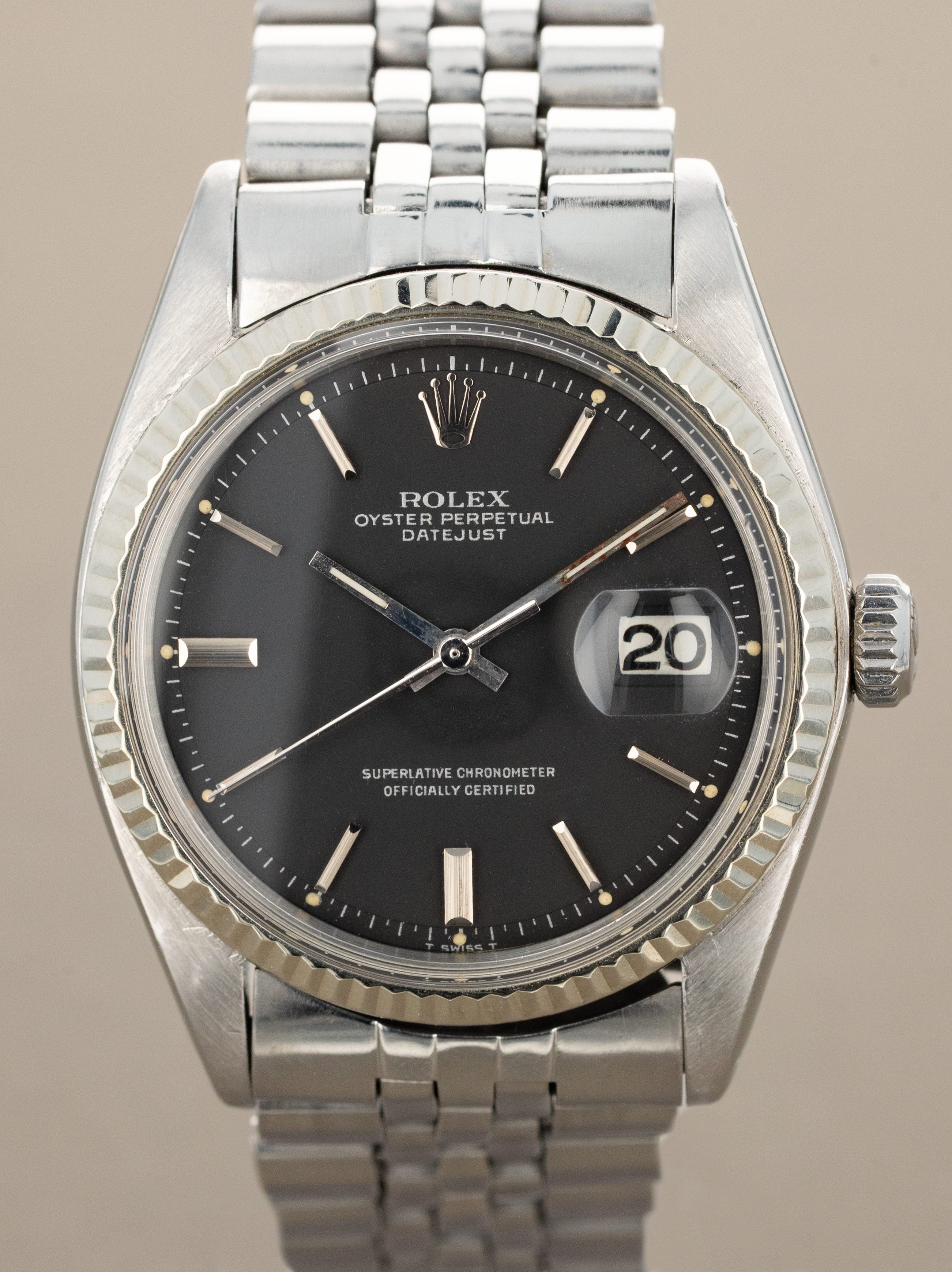 Rolex Datejust Ref. 1601 - Matte Black Dial