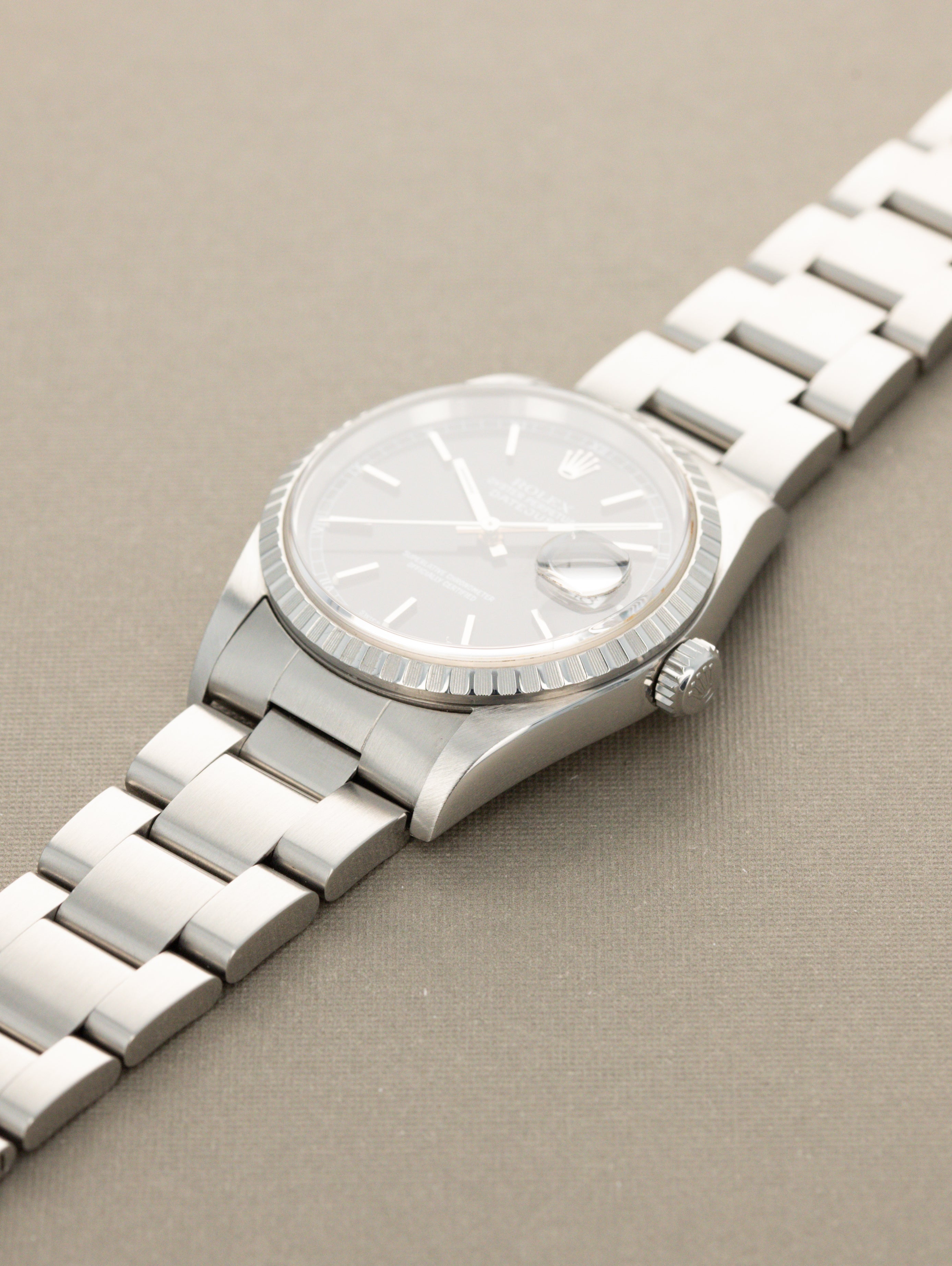 Rolex Datejust Ref. 16220 - Sunburst Black Dial