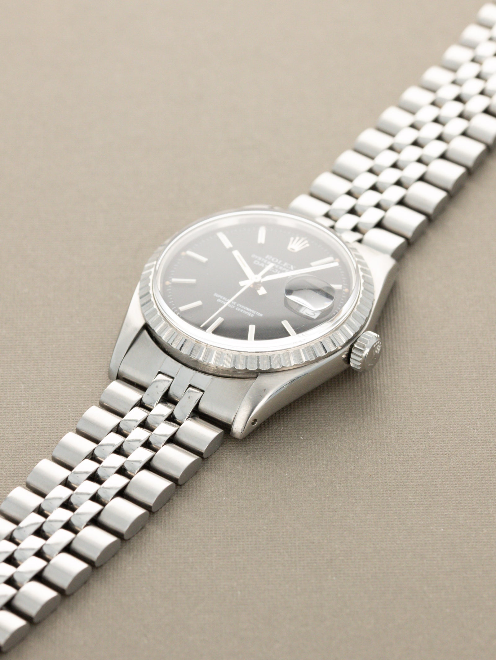 Rolex Datejust Ref. 1603 - Matte Black Dial