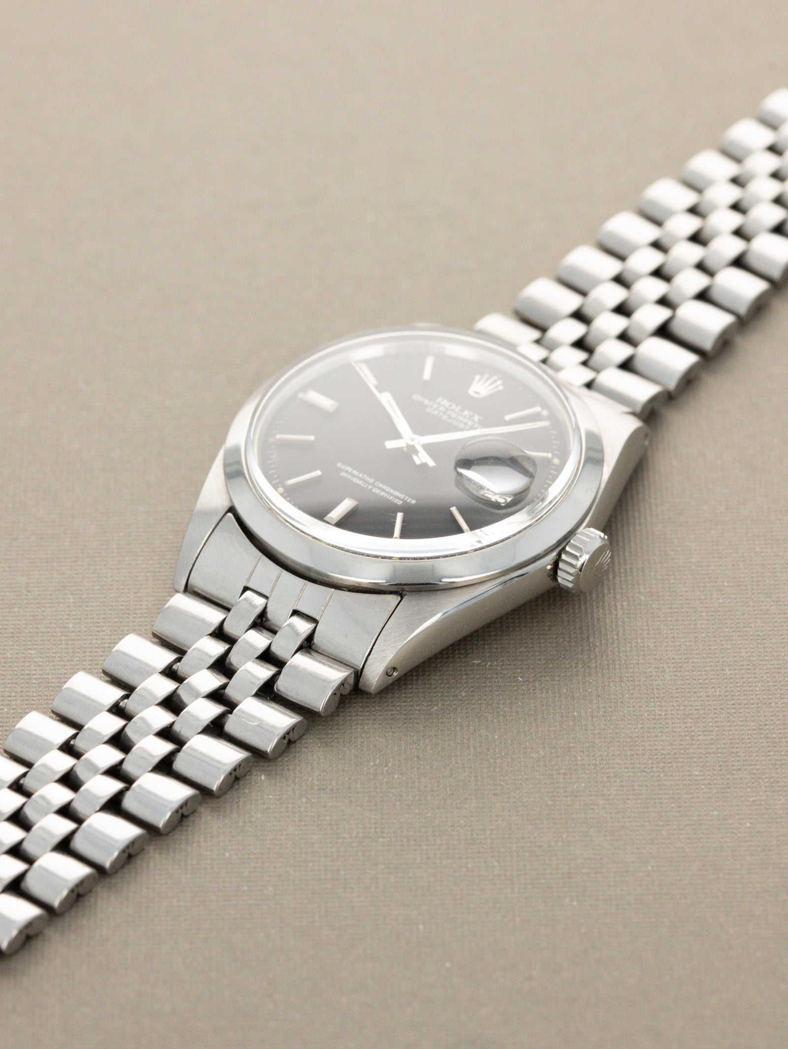 Rolex Datejust Ref. 1600 - Matte Black Dial